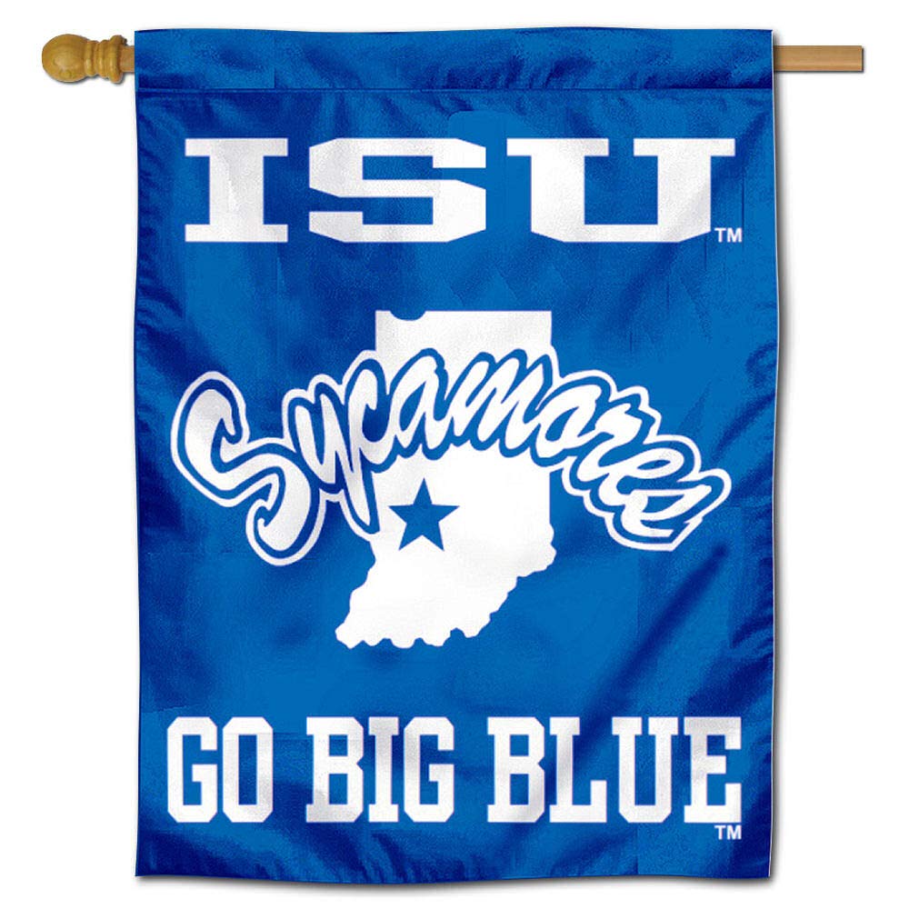 Indiana State Sycamores Banner House Flag - College Team Spirit Outdoor Decor for Game Day & Tailgating