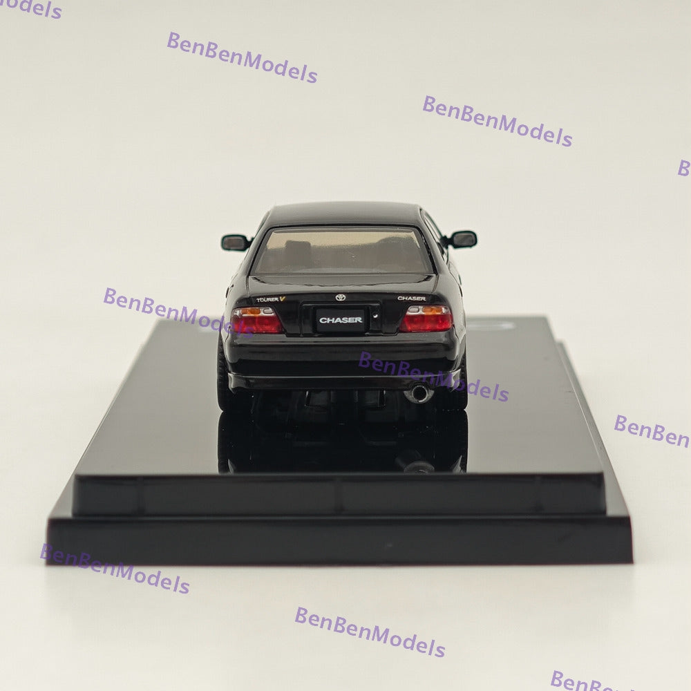1/64 Scale Hobby Japan Toyota Chaser Tourer V (JZX100) 1998 JDM Style Diecast Model Car HJ644072BK Black - Perfect for Collectors, Display, and Japanese Car Enthusiasts