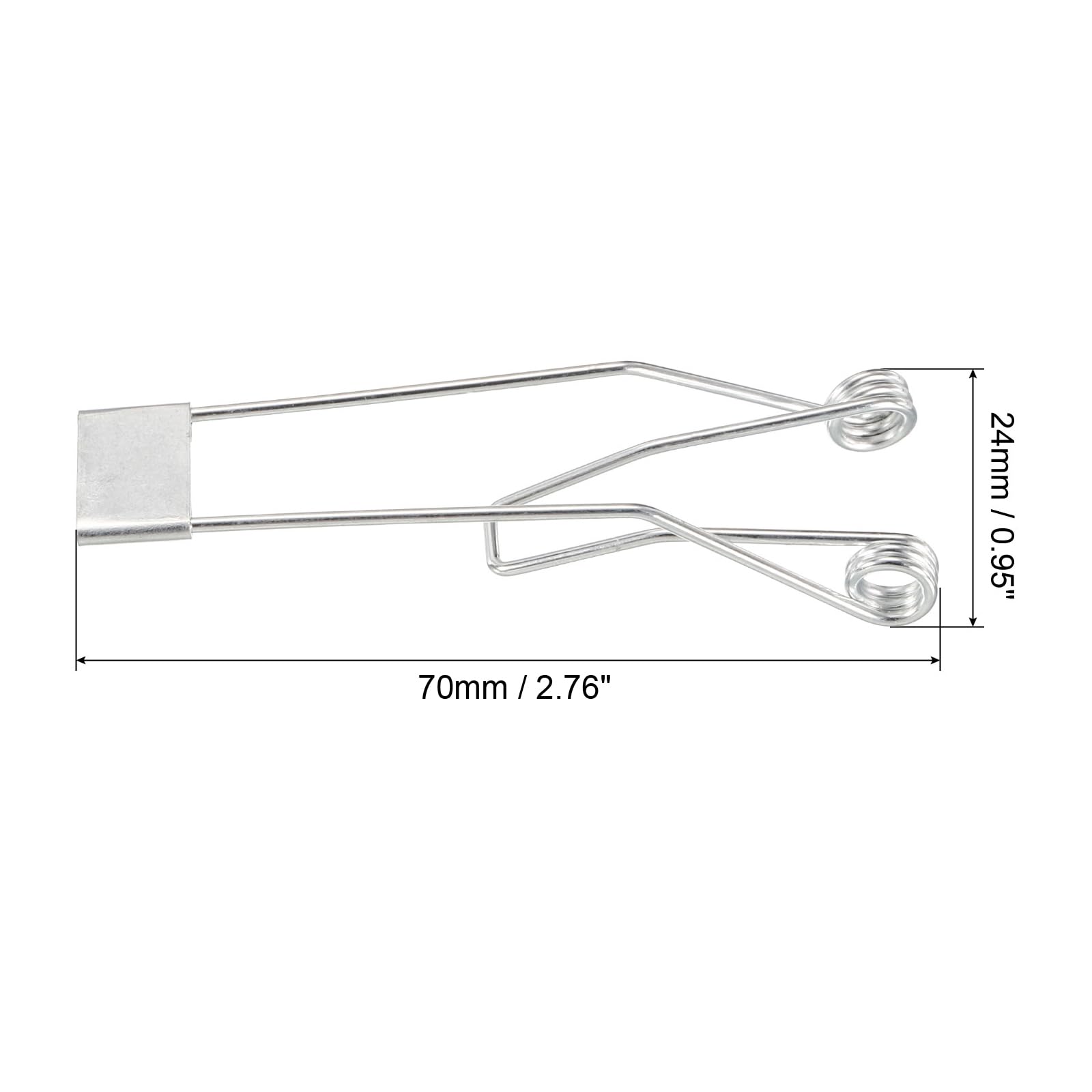 75x24mm Downlight Spring Clips 20 Pack - Recessed Lighting Accessories for Ceiling Lamps - Easy Installation