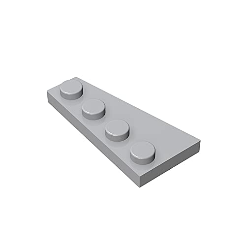 Gobricks GDS-549 4x2 Right Wedge Plate - Compatible with Lego 41769 & Major Brick Brands - 194 Light Bluish Gray (071) - 20 PCS Building Blocks for DIY Projects - Perfect for Technic Models, MOC Creations & STEM Education Toys