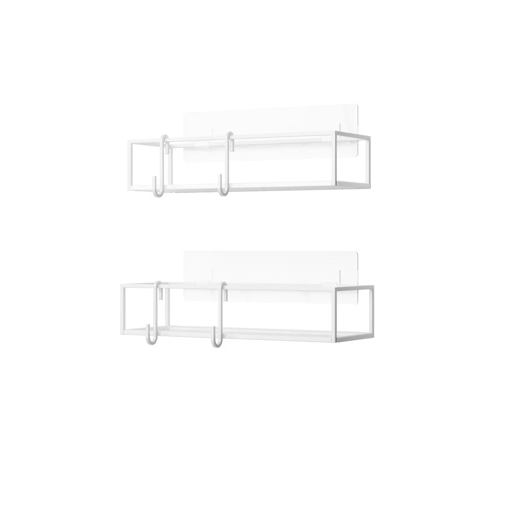 Cubiko Shower Storage Bins Set of 2 - Waterproof Bathroom Organizer for Shampoo, Soap & Toiletries - Perfect for Shower Caddy, Bathroom Shelves & Spa Organization