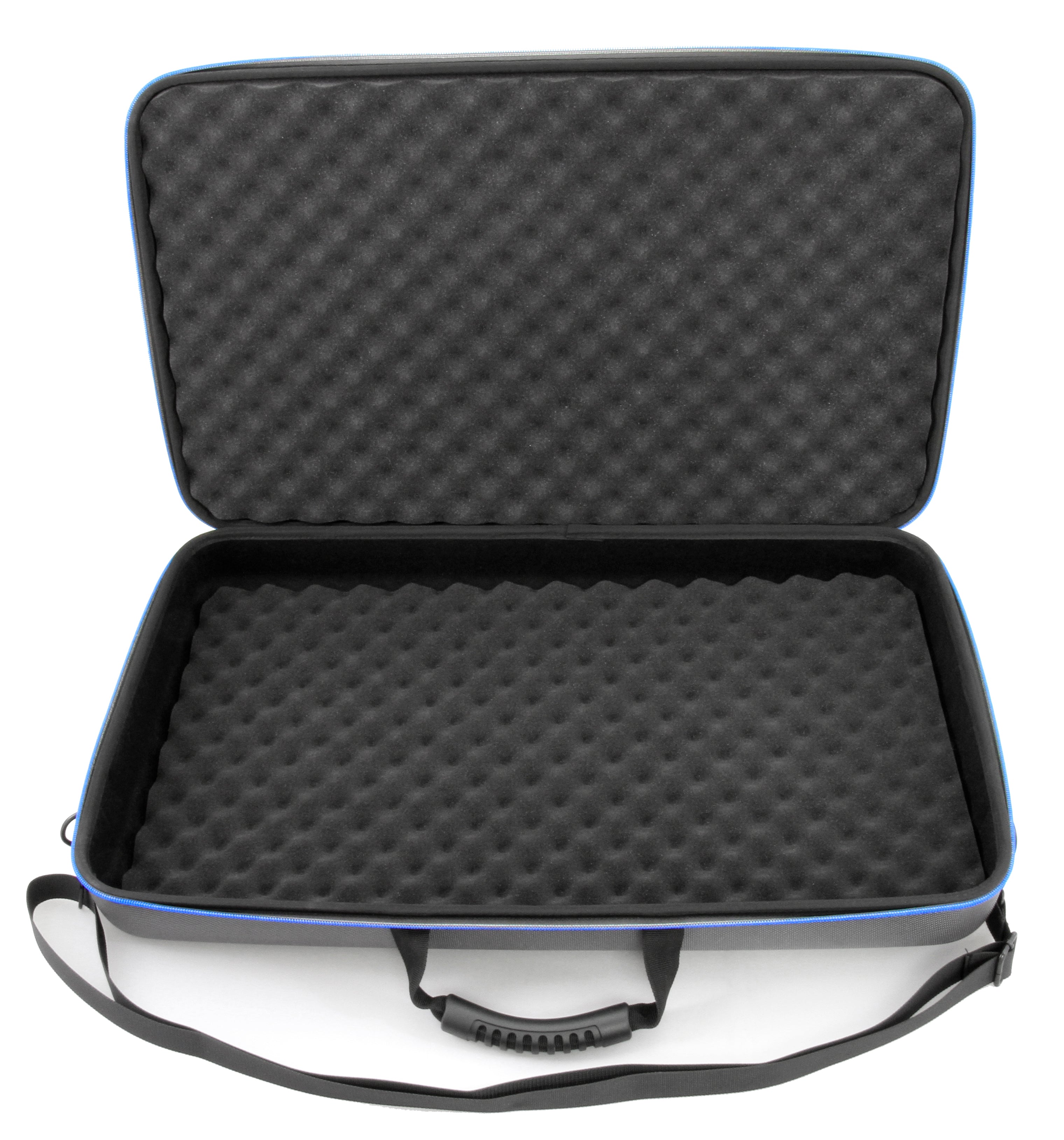 CASEMATIX 24 Hard Shell EVA Travel Case with Shoulder Strap & Protective Foam Interior - Fits Accessories up to 22.5