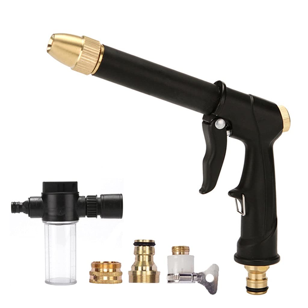 Portable High-Pressure Water Gun - Car Wash, Garden Watering, and Cleaning Tool with Adjustable Nozzle & Foam Sprayer for Outdoor, Home, and Vehicle Use