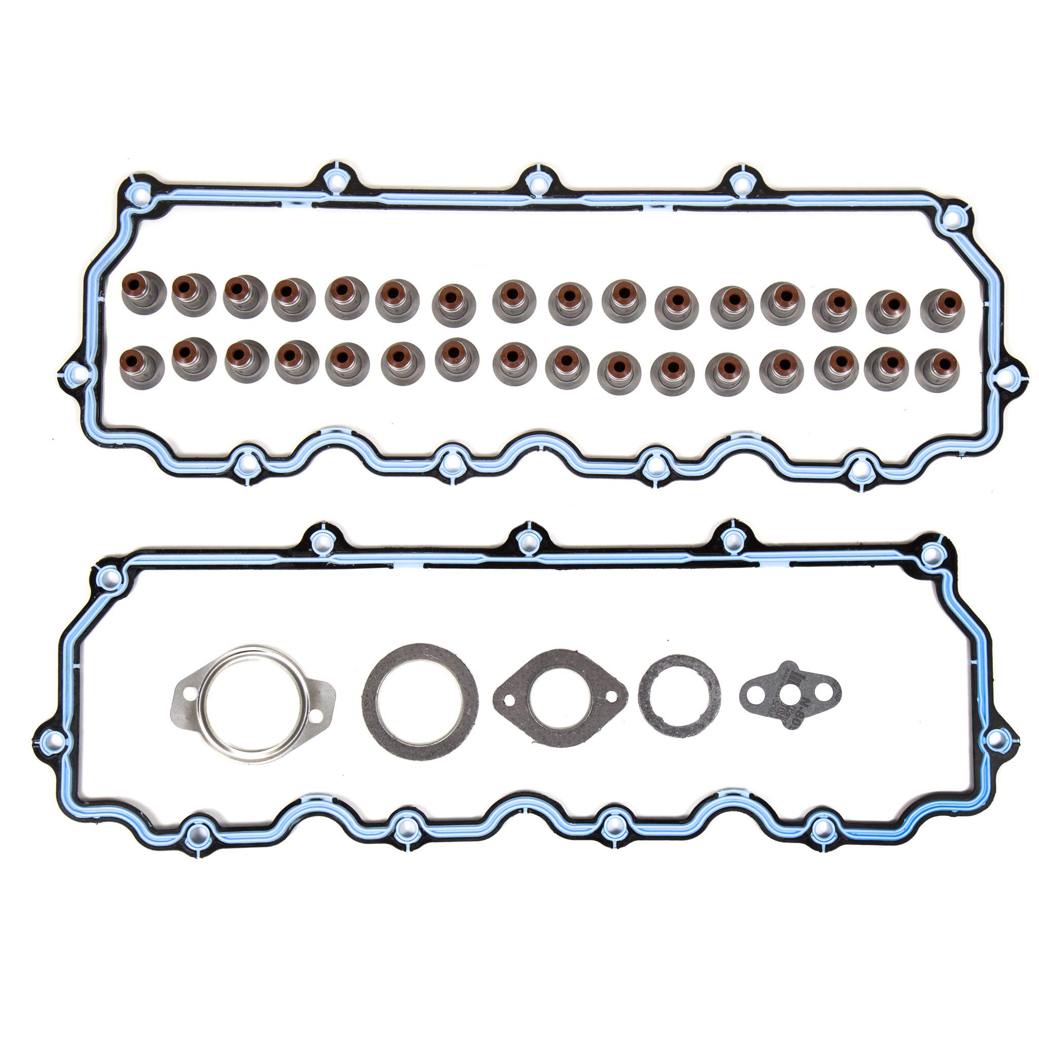Ford 6.0L Diesel Turbo Full Gasket Set w/ 18mm Dowels - Engine Repair Kit