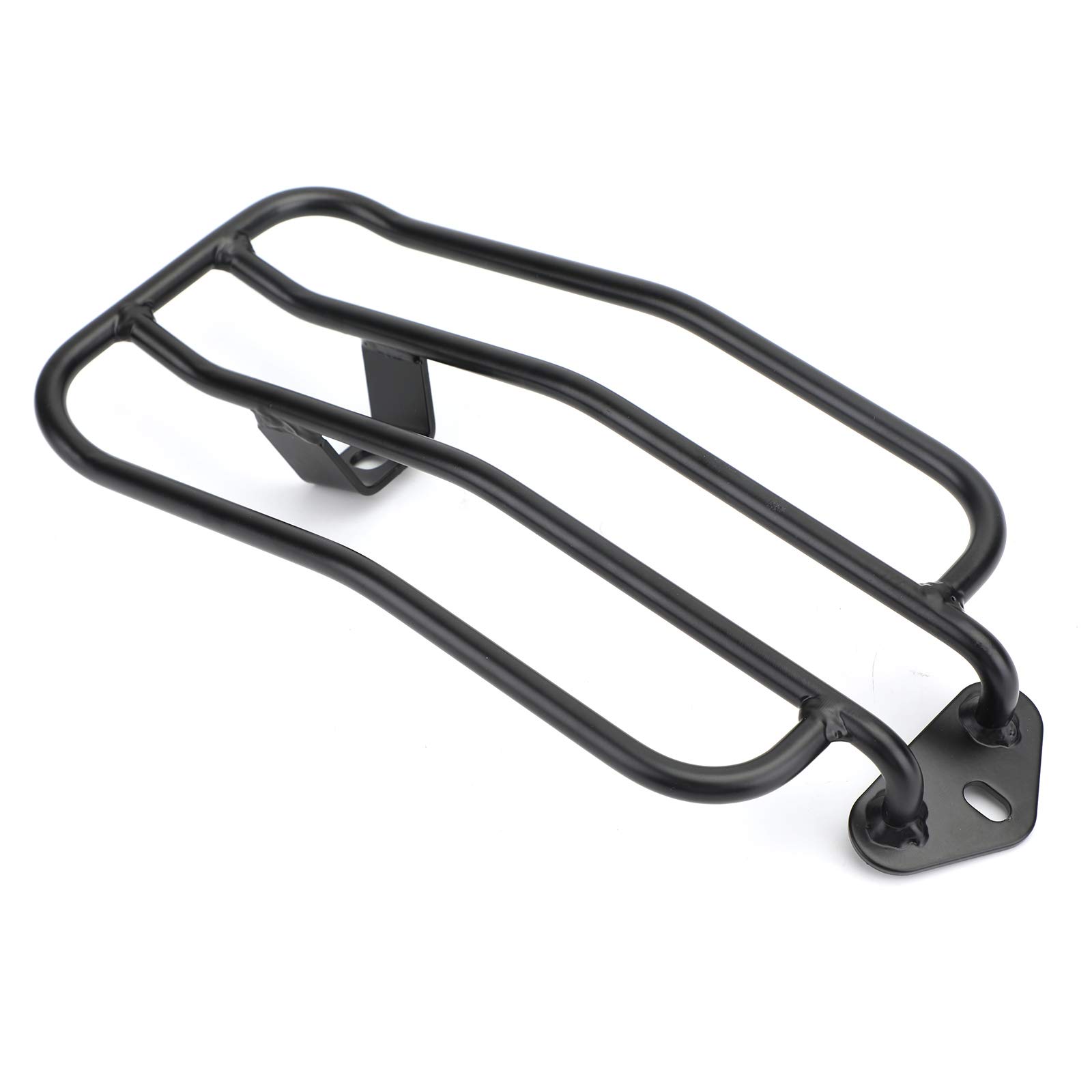 Motorcycle Luggage Rack Top Case Carrier - Heavy Duty Rear Utility Rack for Solo Seat & Fender - Compatible with Honda CMX300/500 Rebel 2017-2020 (Black) - Perfect for Long Rides & Touring Accessories