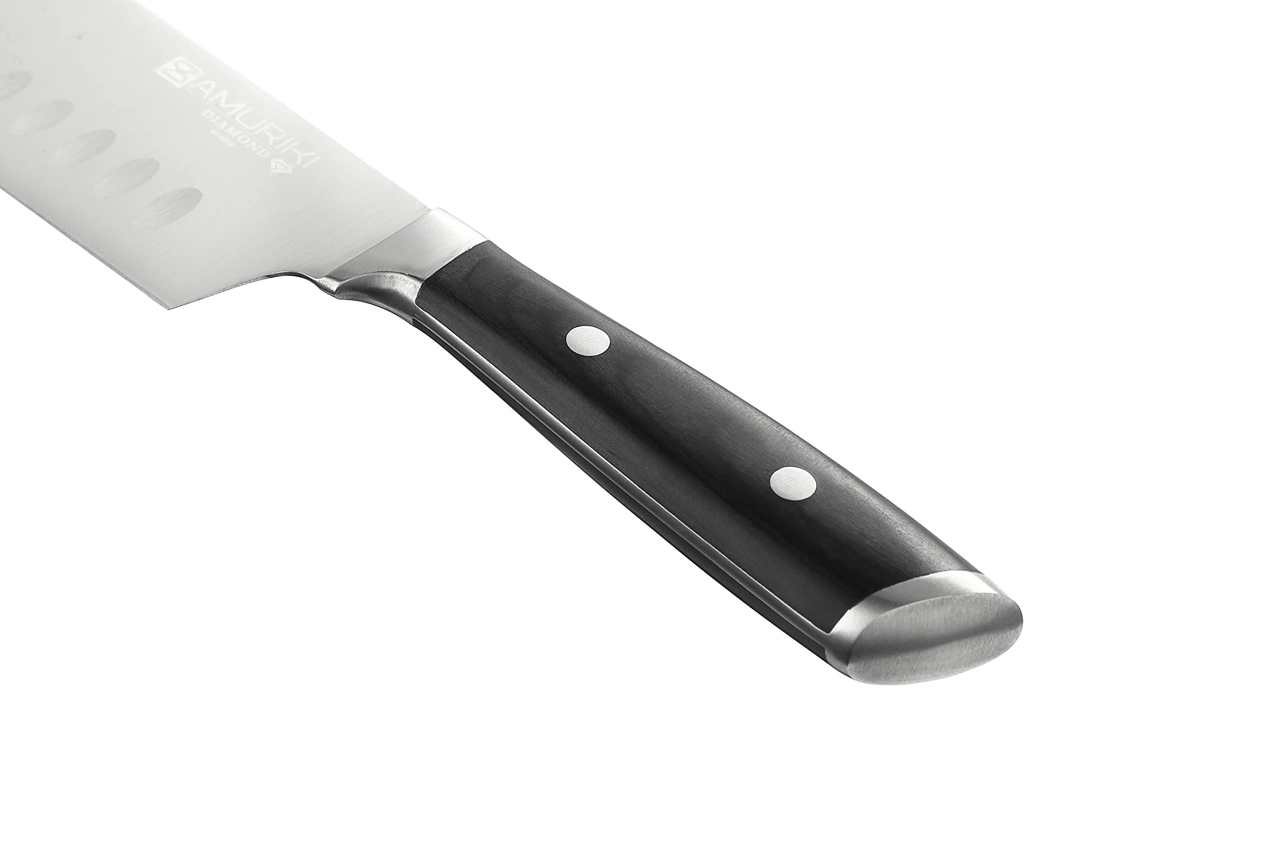 7-inch Nakiri Knife - Japanese Vegetable Cleaver with Granton Edge, High Carbon Stainless Steel Chef Knife for Precise Chopping & Slicing - Perfect for Home Cooks & Professional Kitchens