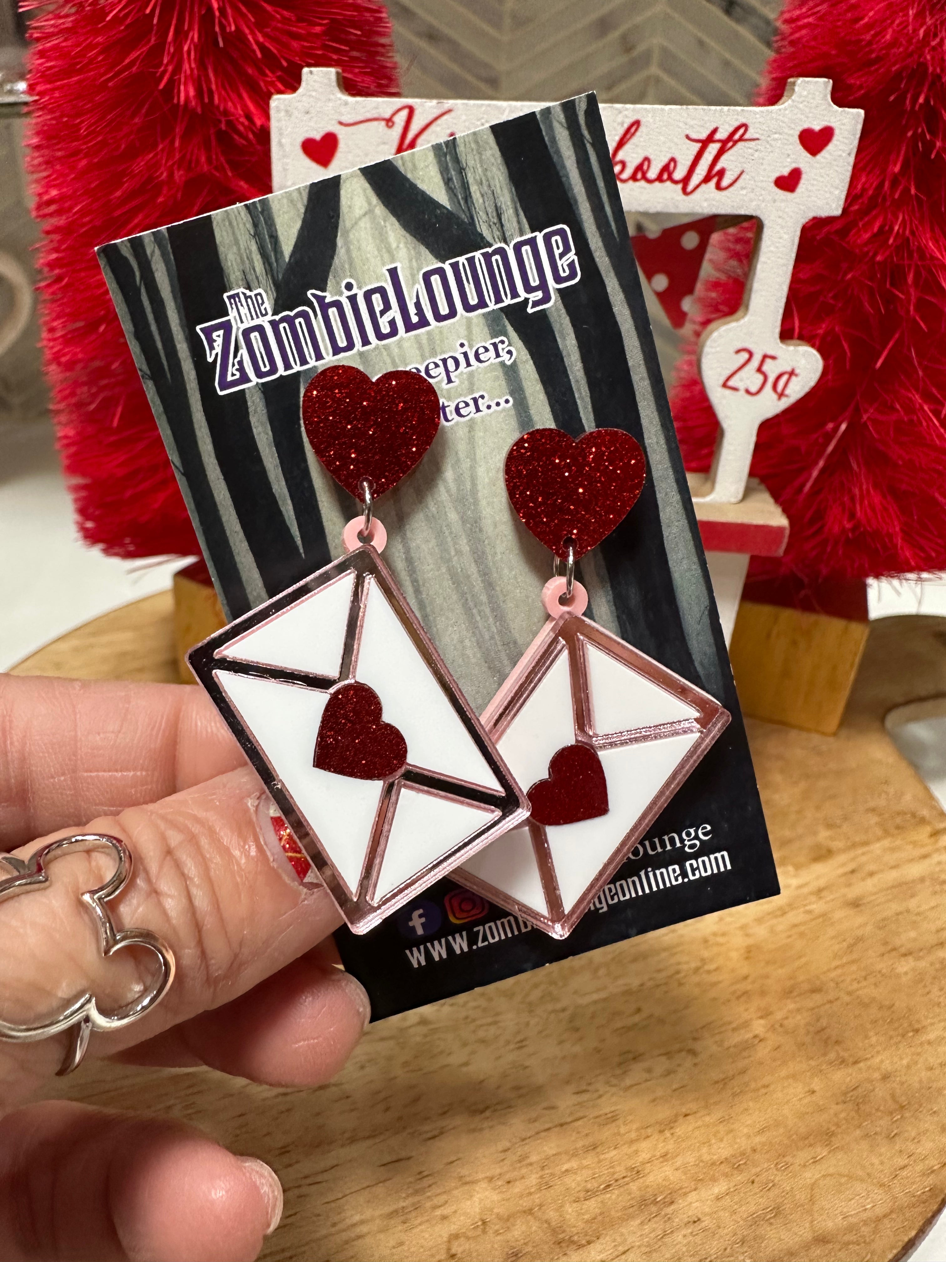 Love Letter Earrings - Romantic Dangle Earrings for Women, Cute Heart & Envelope Charm Jewelry Gift for Her | Perfect for Valentine's Day, Anniversary & Date Night