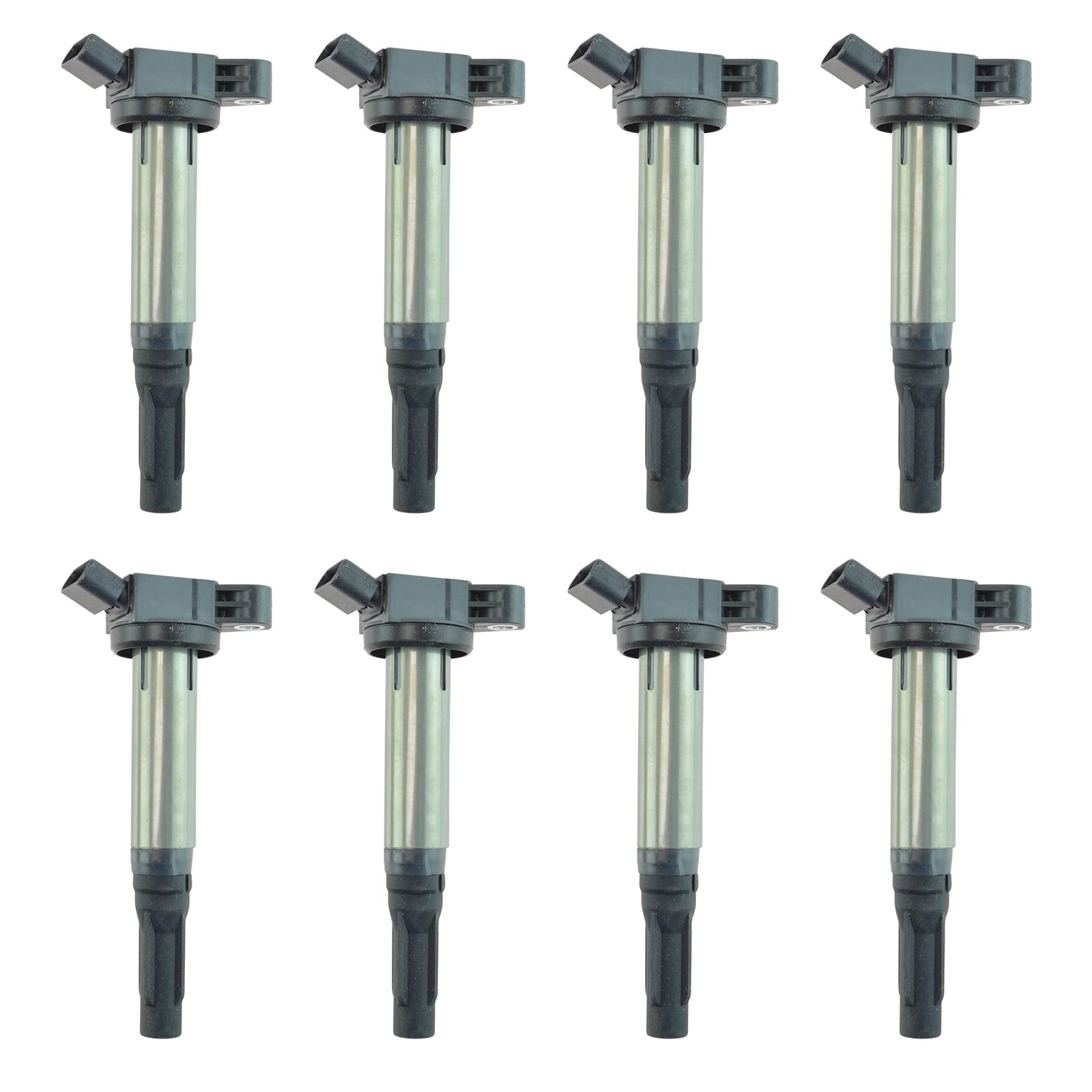 High Performance TRQ Ignition Coil Set Compatible with Lexus GX460 LS460 LS600h LX570 & Toyota Land Cruiser Sequoia Tundra (2007-2023 Models) - Reliable Engine Start & Smooth Acceleration for Off-Roading, Towing & Daily Driving