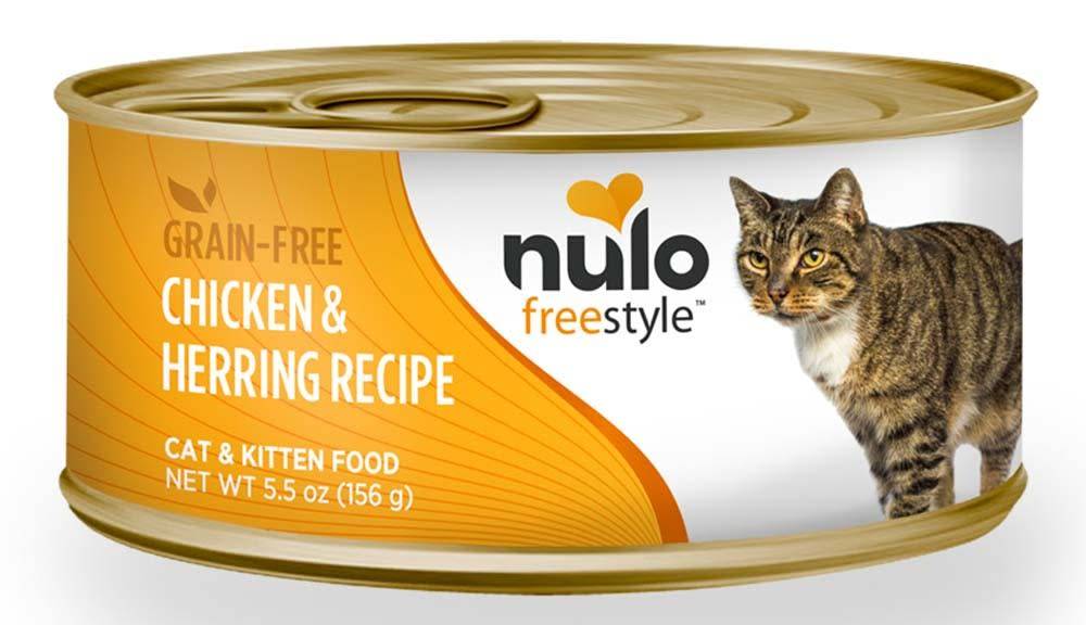 Premium Chicken & Herring Pate Wet Cat Food - Grain-Free, High Protein, 5.5oz Can - Perfect for Kittens, Adult & Senior Cats - Mealtime Delight for Picky Eaters