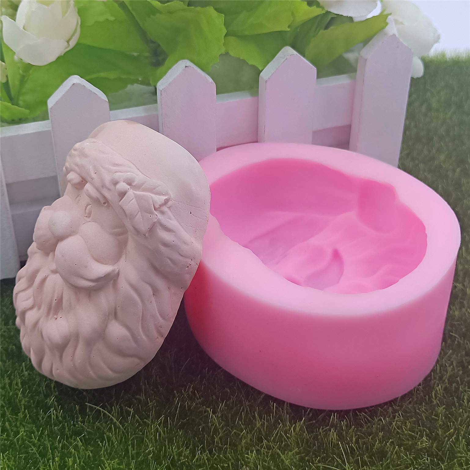 Santa Claus Silicone Soap Molds - 3D Christmas DIY Craft Kits for Handmade Soap Making | Holiday Gifts & Home Decor