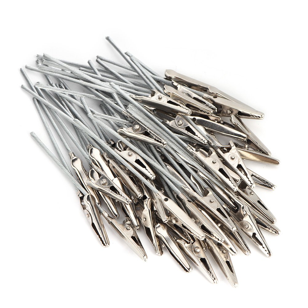 50-Piece Craft Wire Clips Set - Decorative Wire Clamps for Photos, Cards & Memo Notes - Perfect for Scrapbooking, Office Organization & Home Decor