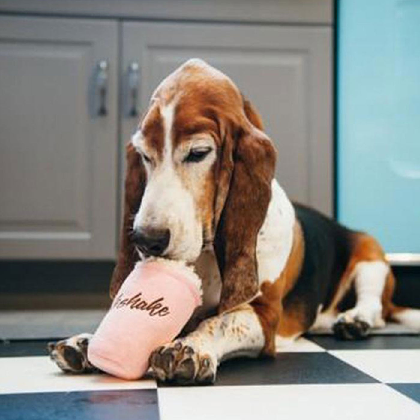 P.L.A.Y Milkshake Plush Dog Toy - Soft & Cute Chew Toy for Small & Medium Dogs - Perfect for Playtime, Training & Cuddling