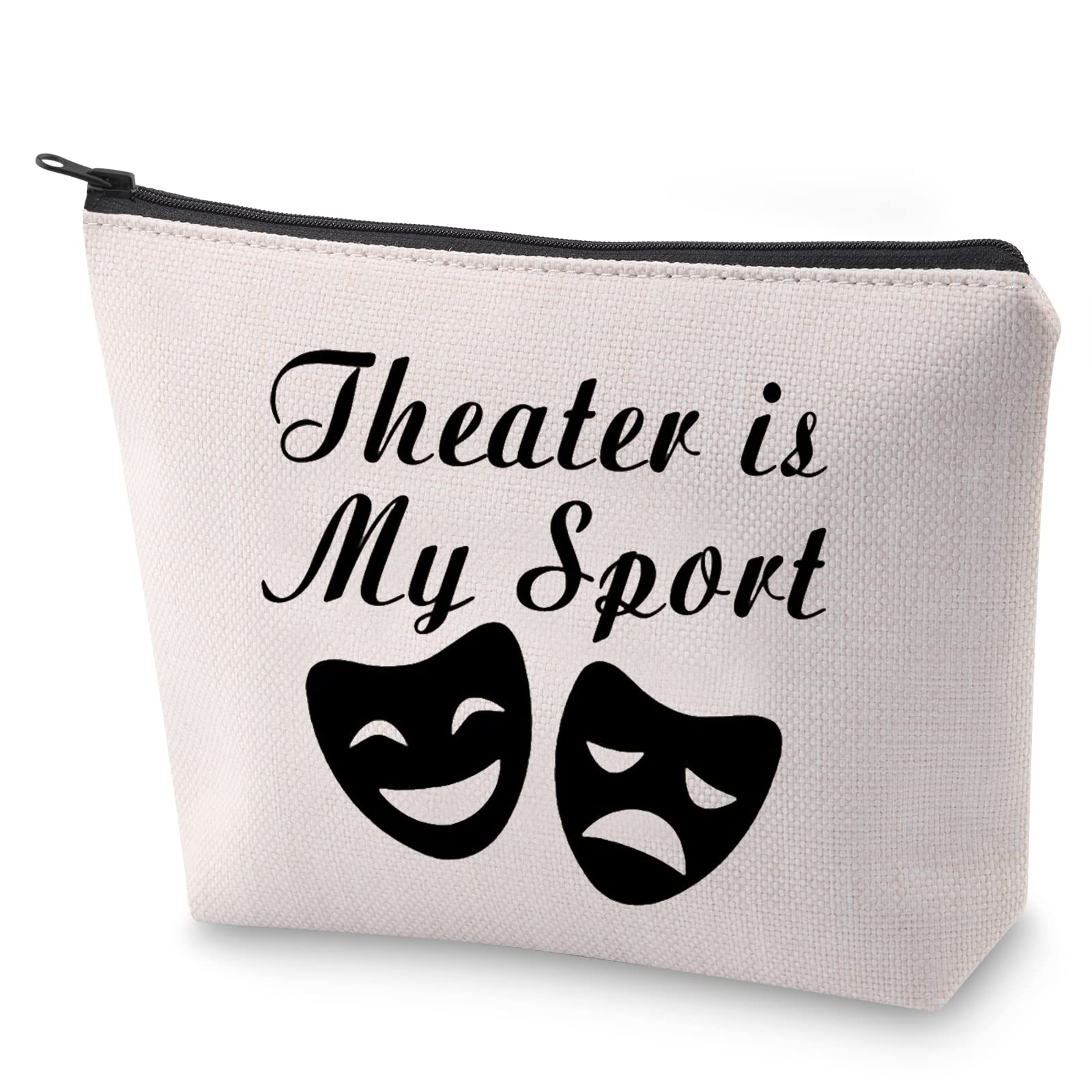 Theater is My Sport - Inspirational Acting Gift Makeup Bag for Performers, Actors & Directors | Perfect for Drama Class, Stage Performances & Backstage Essentials