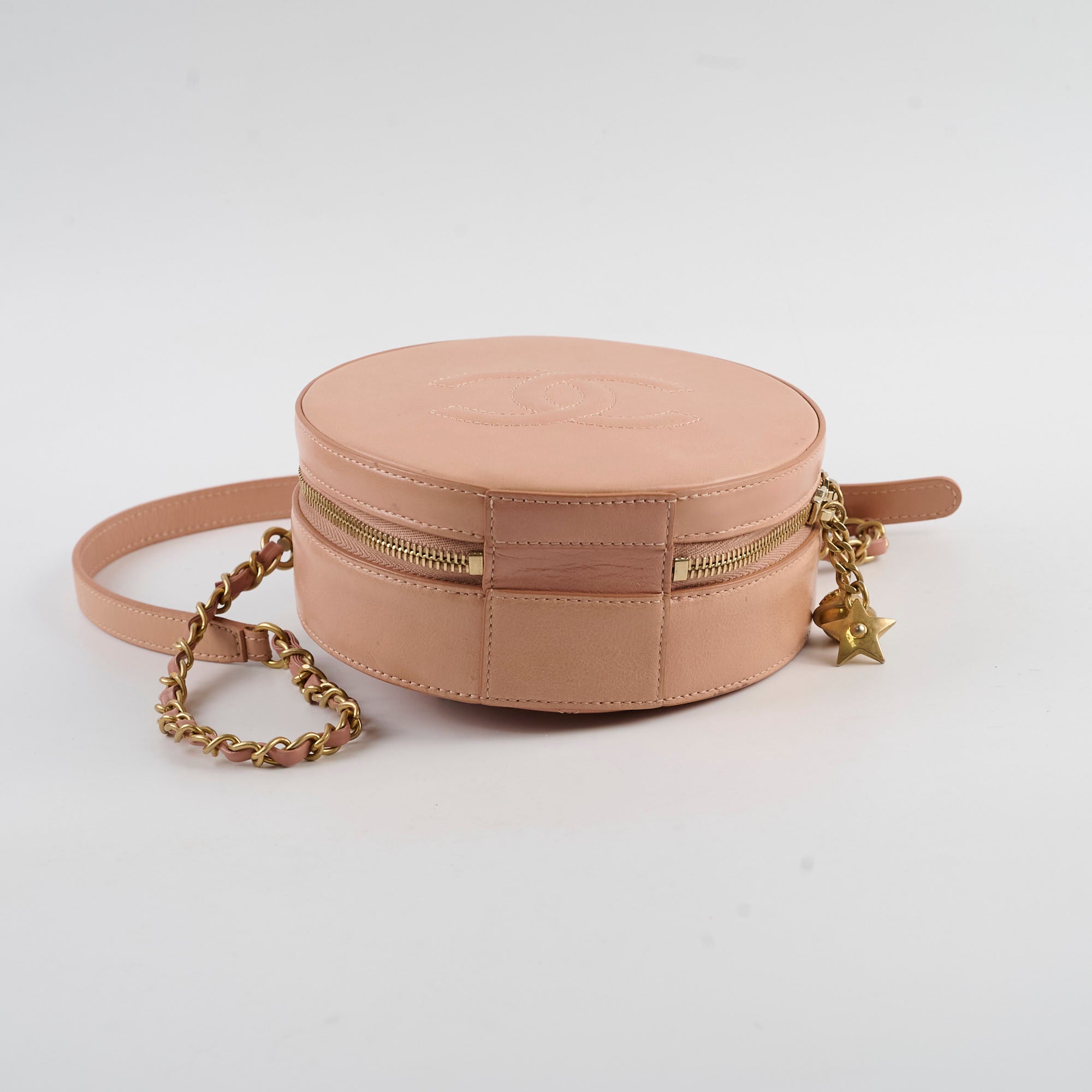 Chanel Round As Earth Crossbody Bag Peach Coral - Luxury Designer Handbag for Women, Perfect for Date Night, Parties & Everyday Use