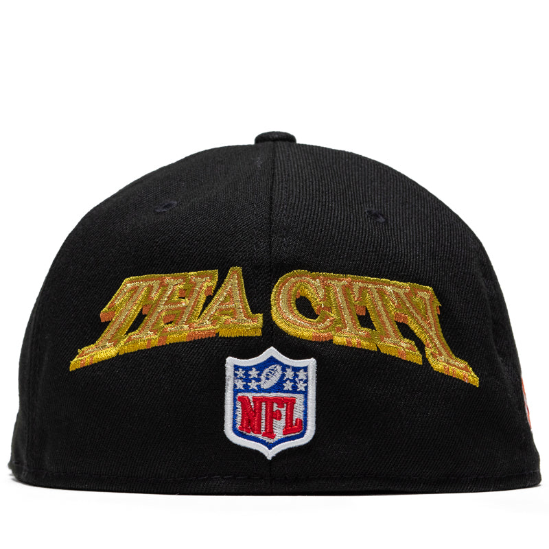 New Era x Politics New Orleans Saints 59FIFTY Fitted Cap 'Tha City' - Black NFL Snapback Hat for Men - Perfect for Football Games, Streetwear & Fan Collections