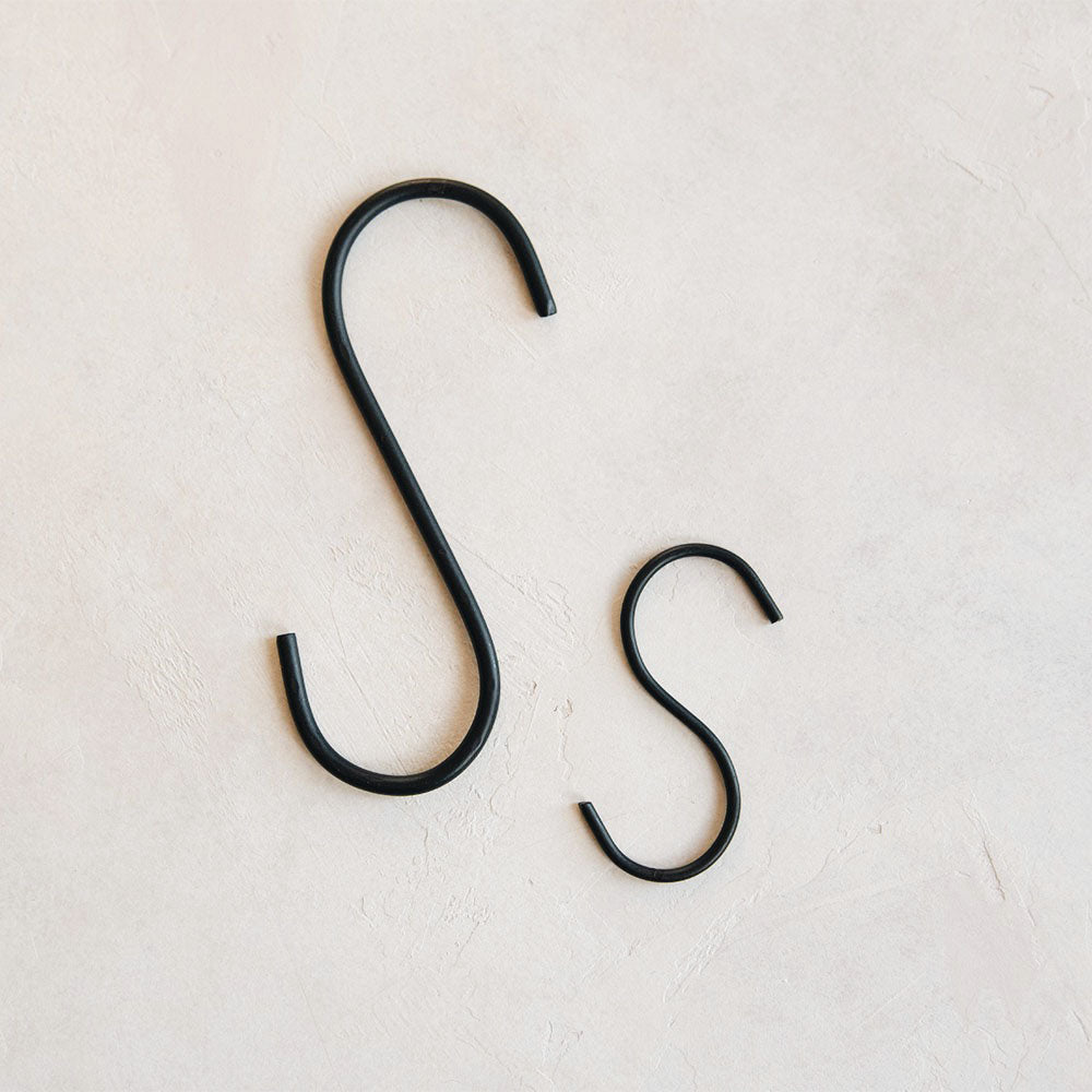 Heavy Duty Iron Utility Hooks - Wall Mount Hooks for Hanging Tools, Hats, Coats & More - Perfect for Garage, Shed, Kitchen & Home Organization