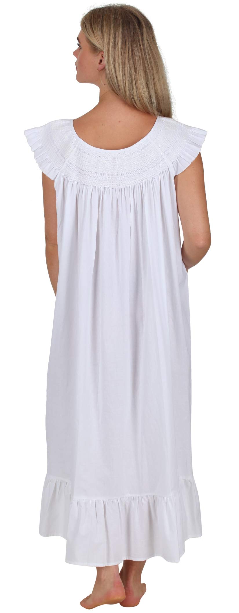 Best Cotton Nightgowns for Women - 100% Cotton Sleeveless Sleepwear | Comfortable Summer Nightgown for Relaxing at Home & Vacation