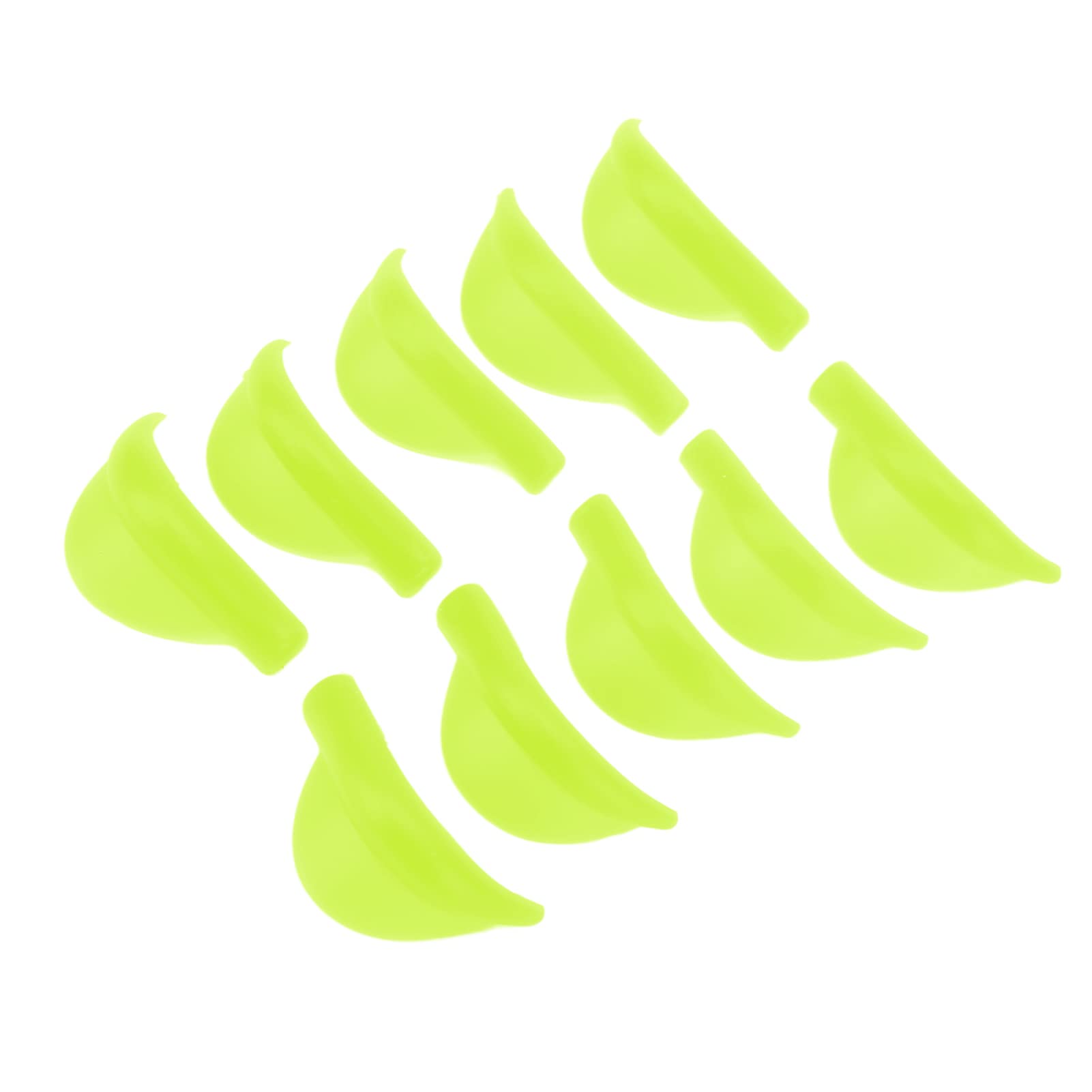 Professional Soft Silicone Lash Lift Rods - 5 Sizes (5 Pairs) for Perfect Eyelash Perming & Lifting - Salon-Grade Eyelash Curling Tools (Green) - Ideal for Lash Extensions, Home Use & Professional Beauty Salons