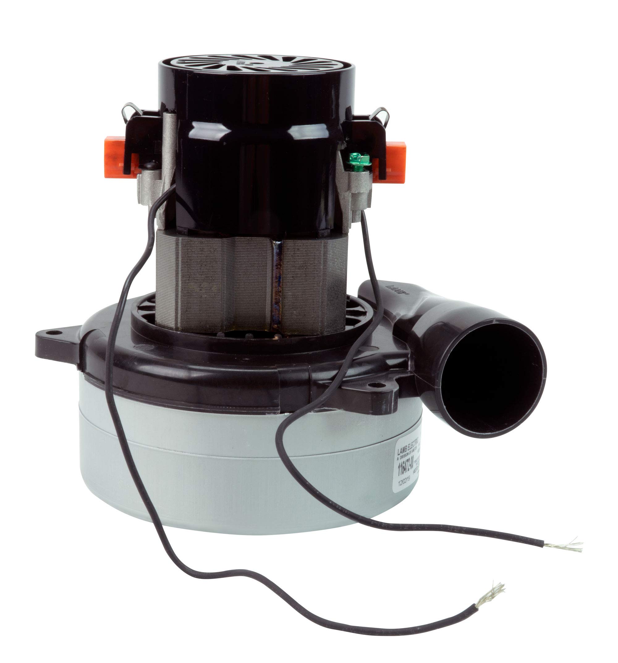 AMETEK 116472-00 Tangential Vacuum Motor Replacement - High Performance Vacuum Motor for Industrial & Commercial Cleaning Equipment | Perfect for Carpet Extractors, Floor Machines & HVAC Systems