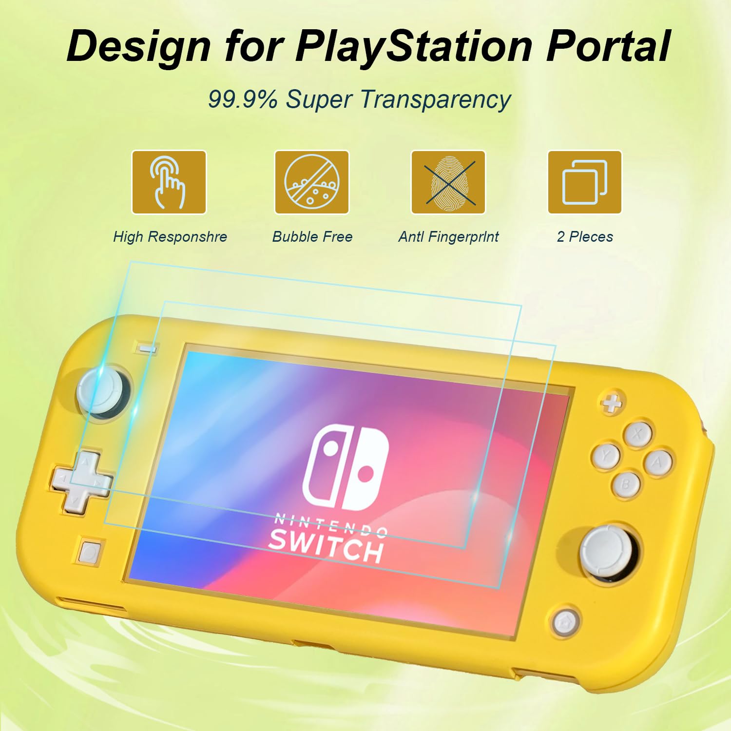 YOOWA Nintendo Switch Lite Accessories Bundle - Carrying Case, Protective Cover, 2-Pack Tempered Glass Screen Protector, Adjustable Stand, 6 Thumb Grips | Perfect for Travel, Gaming On-The-Go & Switch Lite Protection