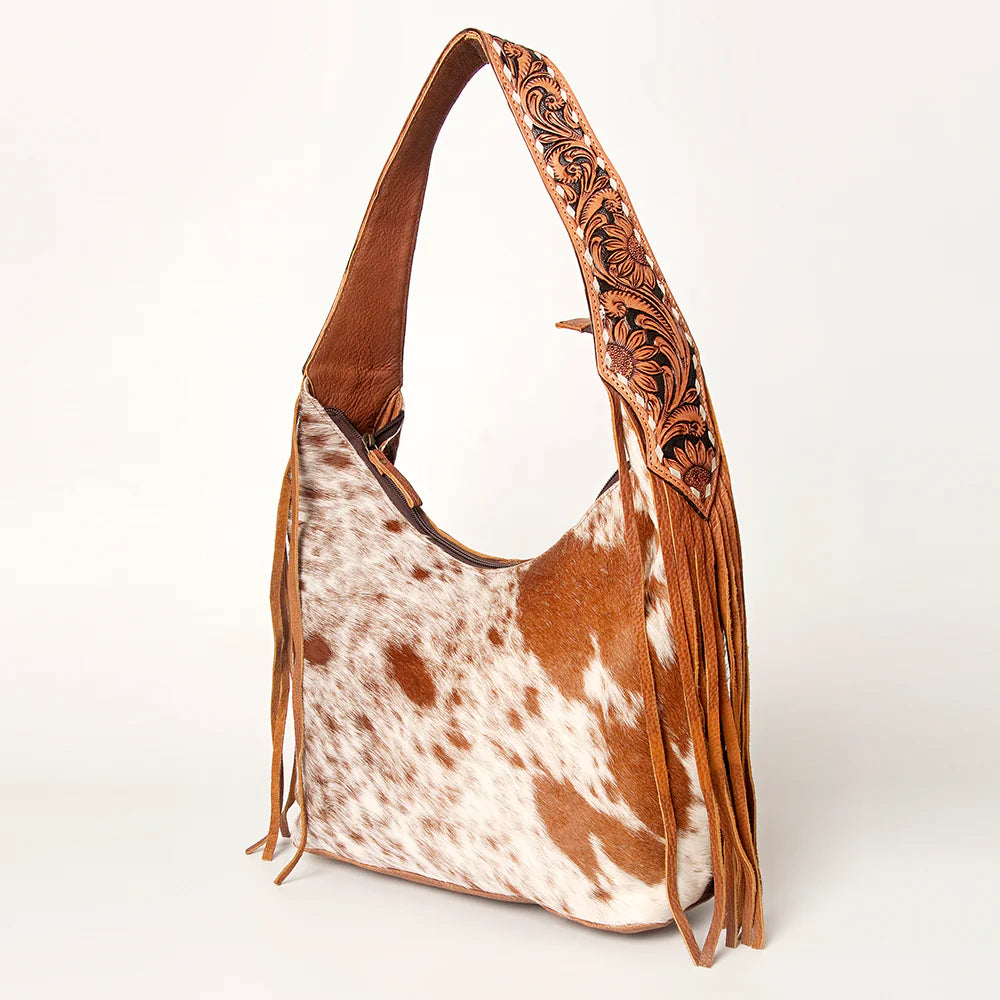 American Darling Conceal Carry Shoulder Bag for Women - Premium Brown Leather Hidden Holster Purse | Perfect for Everyday Use, Travel & Concealed Carry