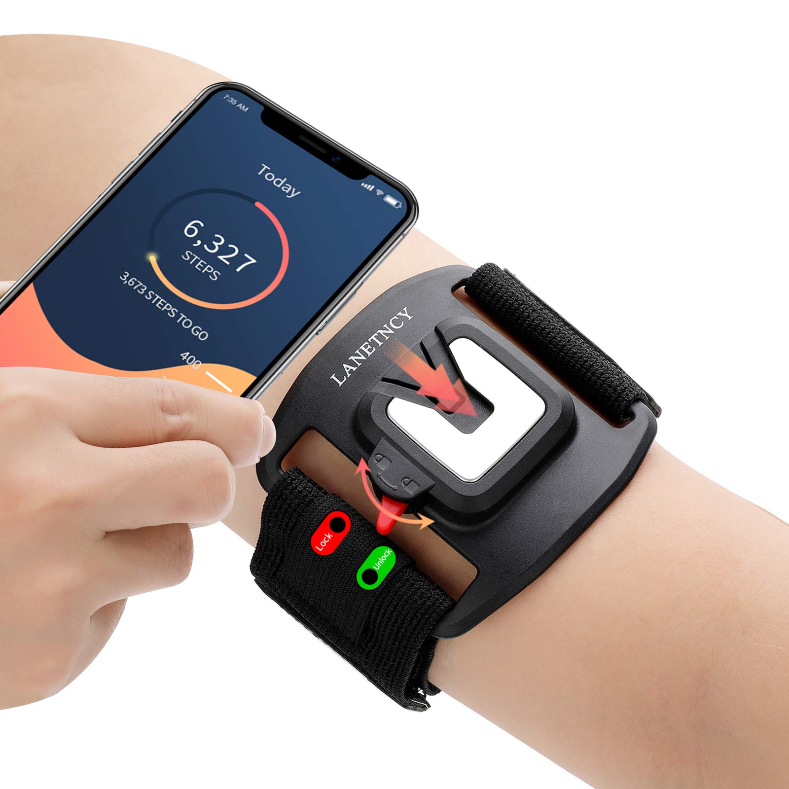 Running Phone Armband with Quick Release & Car Mount - Universal Fit for All Phones - Secure & Stable Holder for Workouts, Jogging & Driving - Perfect for Gym, Outdoor Sports & Commuting
