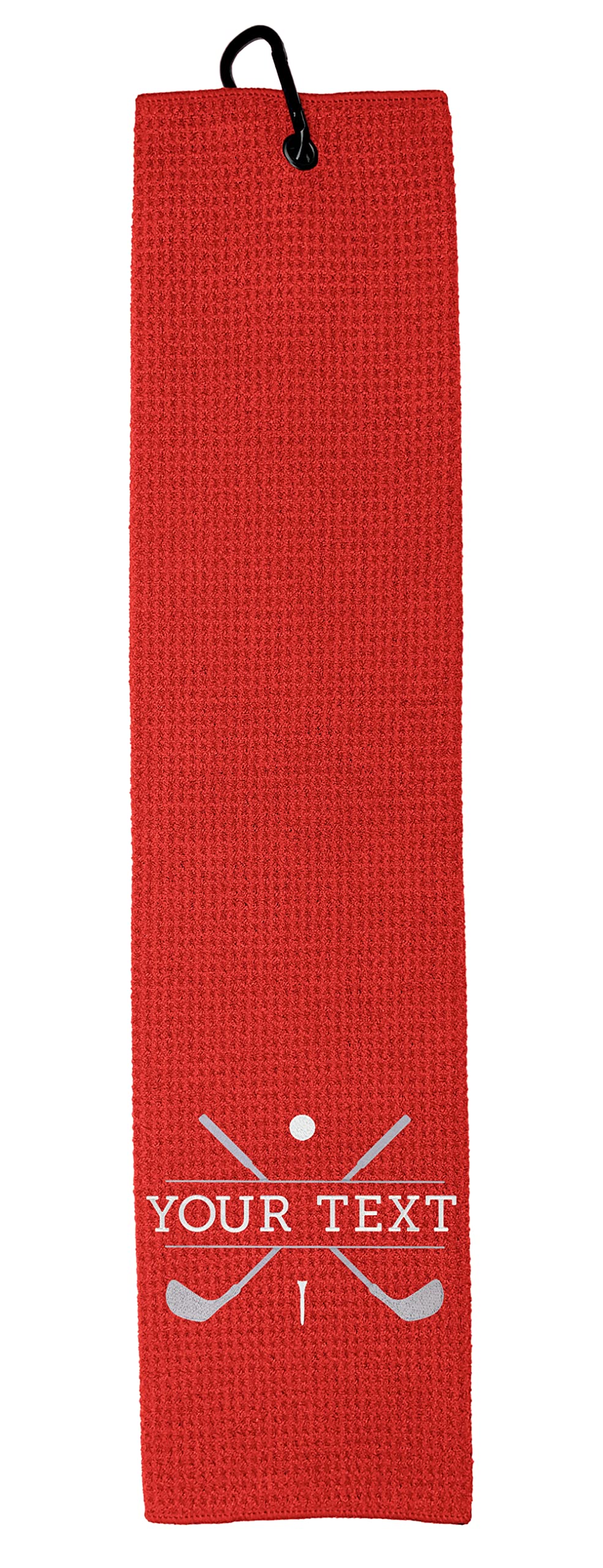 Custom Personalized Golf Towel for Golf Bags - Monogrammed Golf Gift for Men & Women - Perfect for Golf Tournaments, Practice Sessions & Club Events