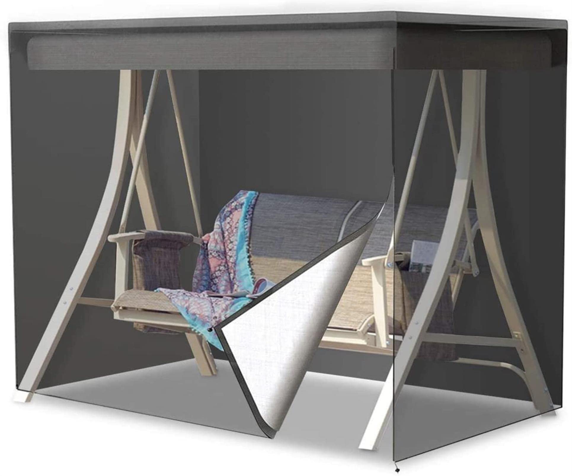 420D Waterproof 3-Seater Patio Swing Chair Cover - Outdoor Furniture Protector for Garden, Hammock & Table - Dustproof & Weather-Resistant Home Use