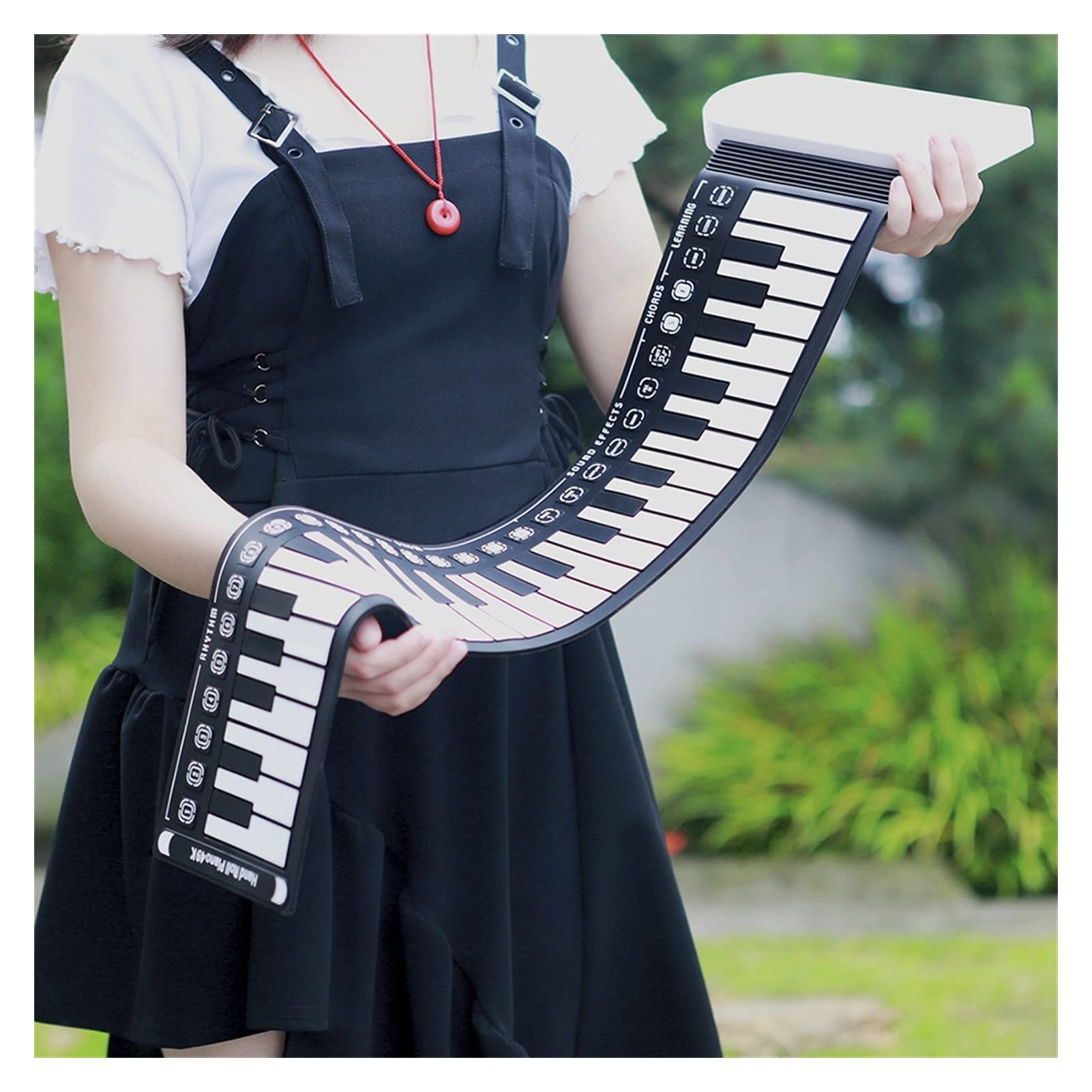 49-Key Foldable Piano Keyboard - Portable Electronic MIDI Keyboard with Built-in Speaker | Perfect for Travel, Home Practice & Live Performances