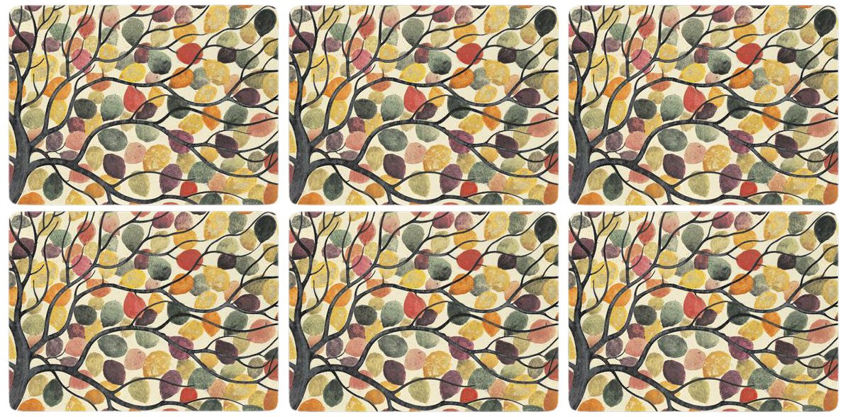 Portmeirion Pimpernel Dancing Branches Placemats Set of 6 - 12
