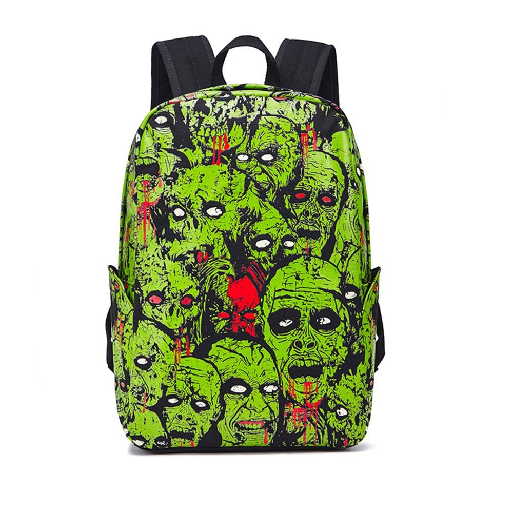 Gothic Skeleton Skull Backpack - Y2K Punk Emo Style with Luminous Design - Perfect for School, Travel & Alternative Fashion