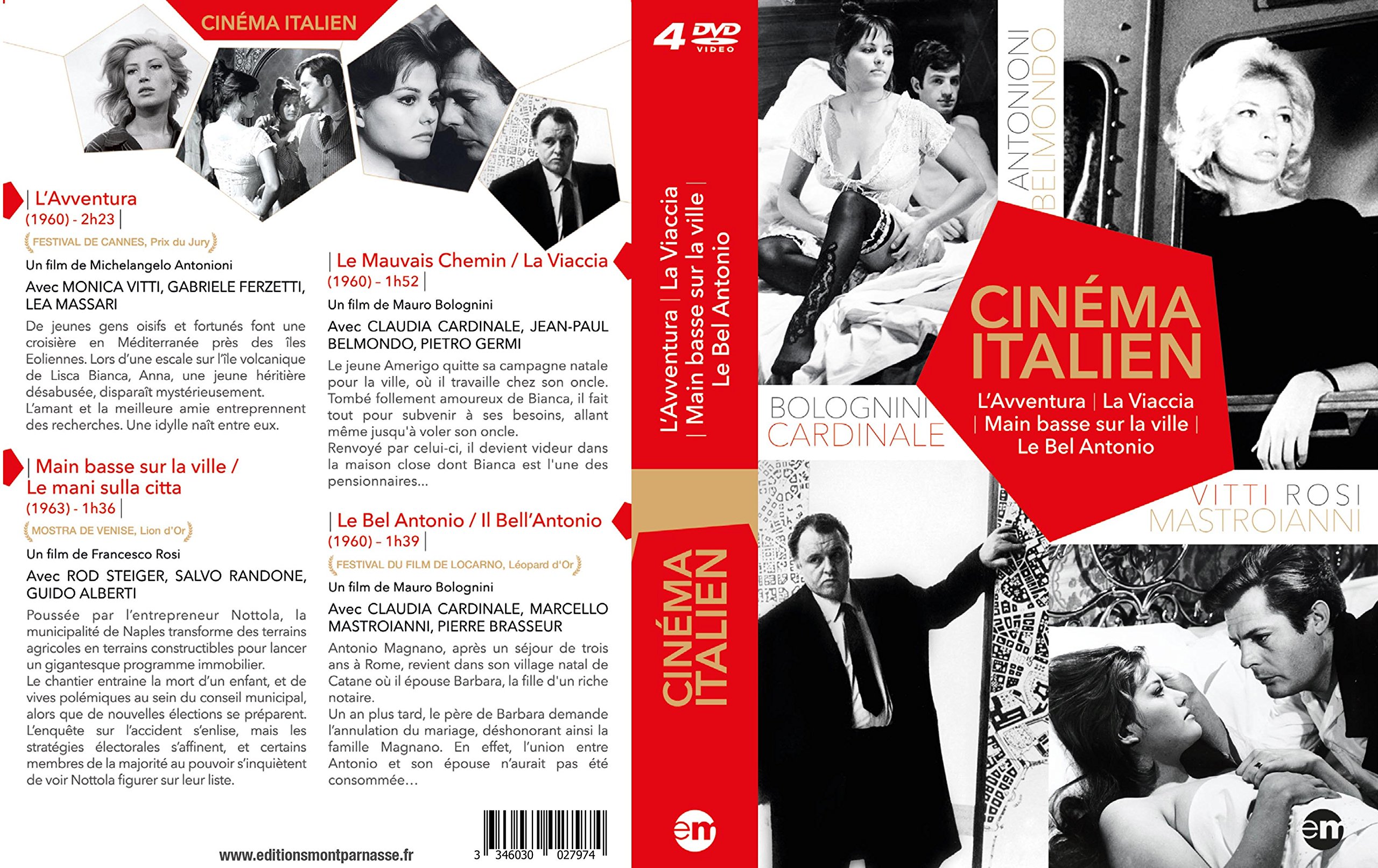 Italian Cinema Collection DVD Box Set - Classic Italian Movies for Film Lovers & Home Theater Enthusiasts