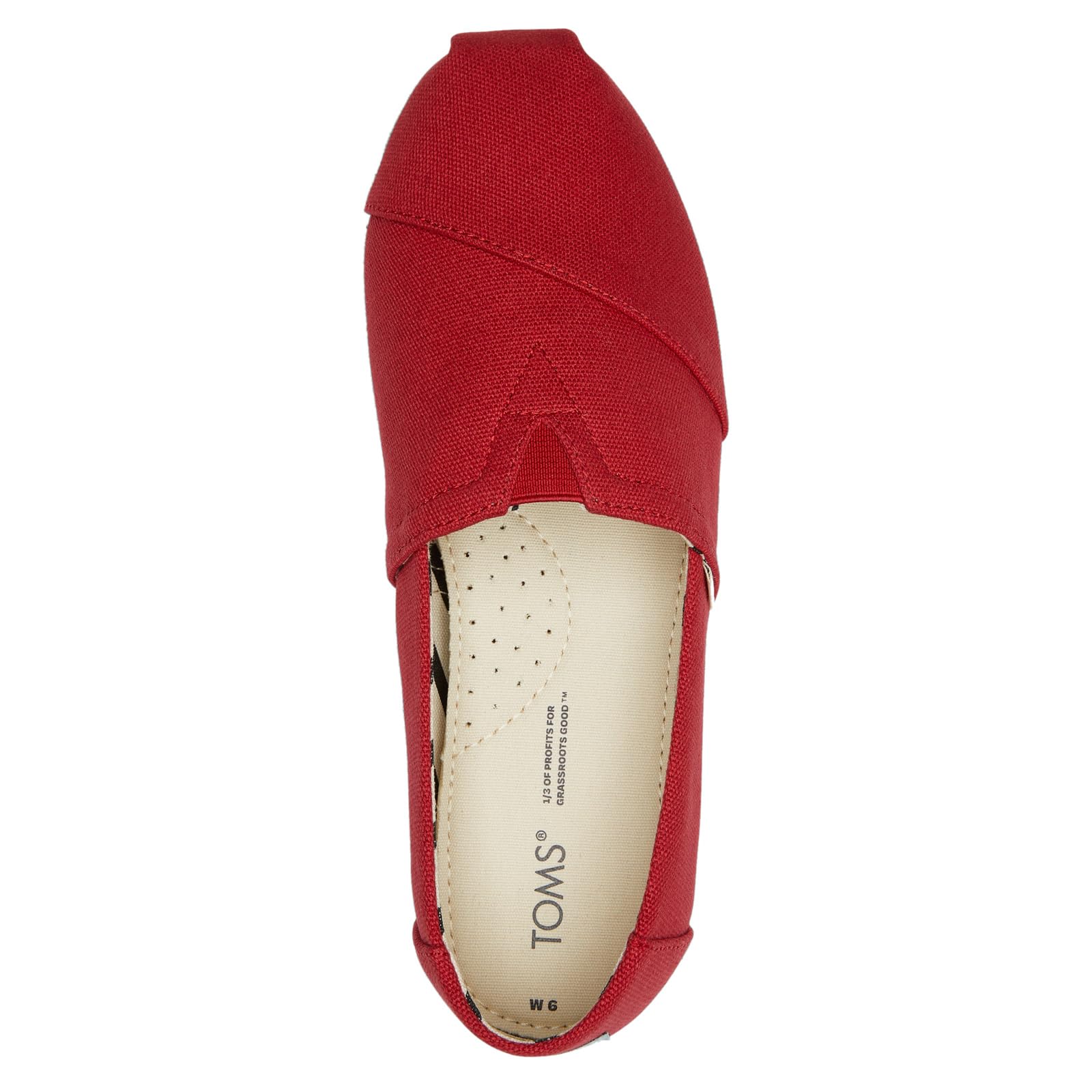 TOMS Women's Alpargata Slip-On Flats - Comfortable Casual Shoes for Women | Perfect for Everyday Wear, Work, and Travel