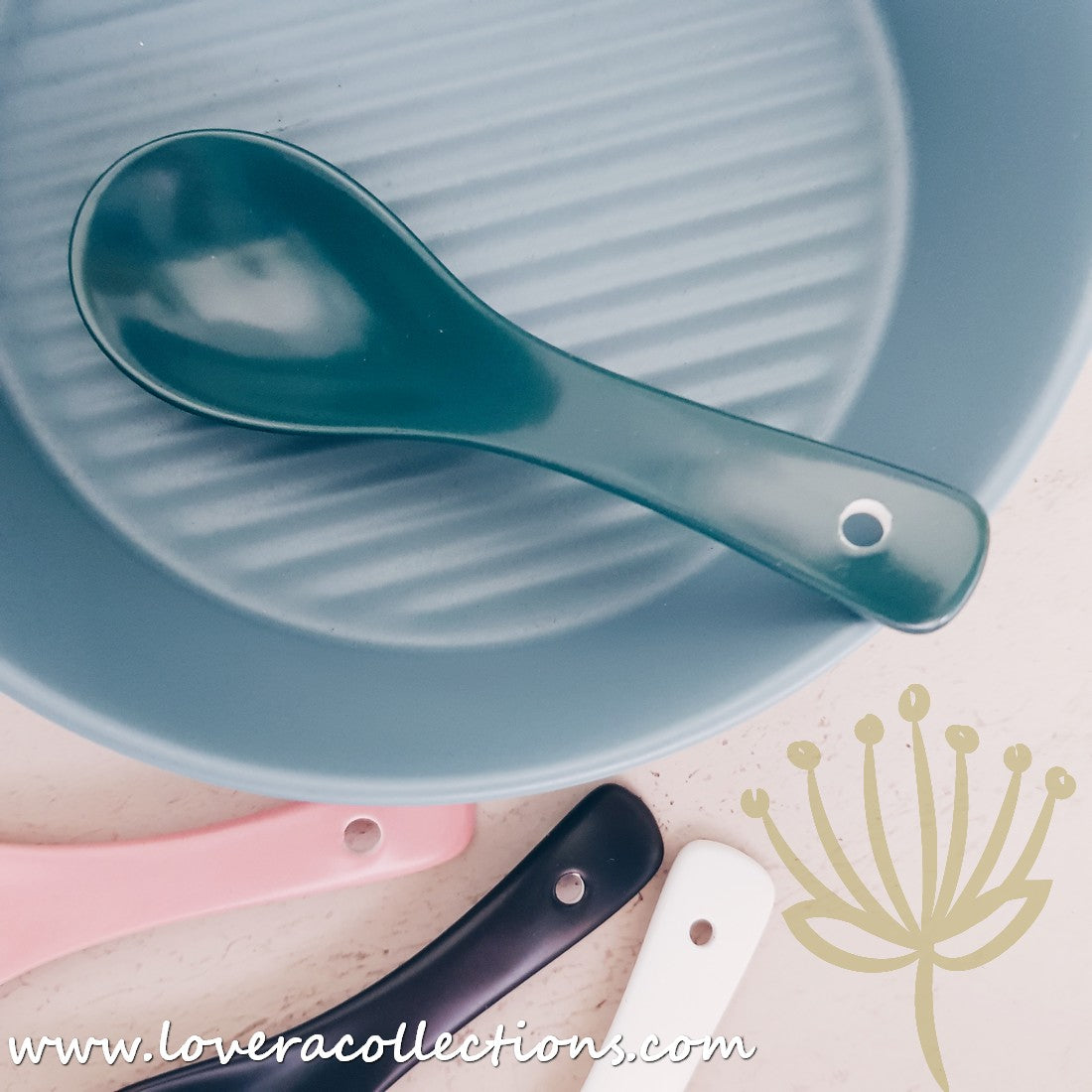 Premium Kalours Rice Scoops, Soup Spoons & Soup Ladles Set - 3-Piece Stainless Steel Kitchen Utensils for Serving, Cooking & Meal Prep - Perfect for Restaurants, Catering & Home Dining