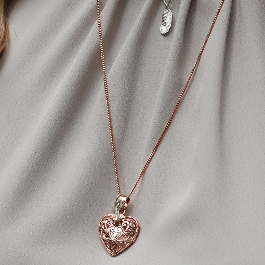 Rose Gold Vermeil Curb Chain Necklace for Women - Elegant Layering Jewelry for Everyday Wear & Special Occasions