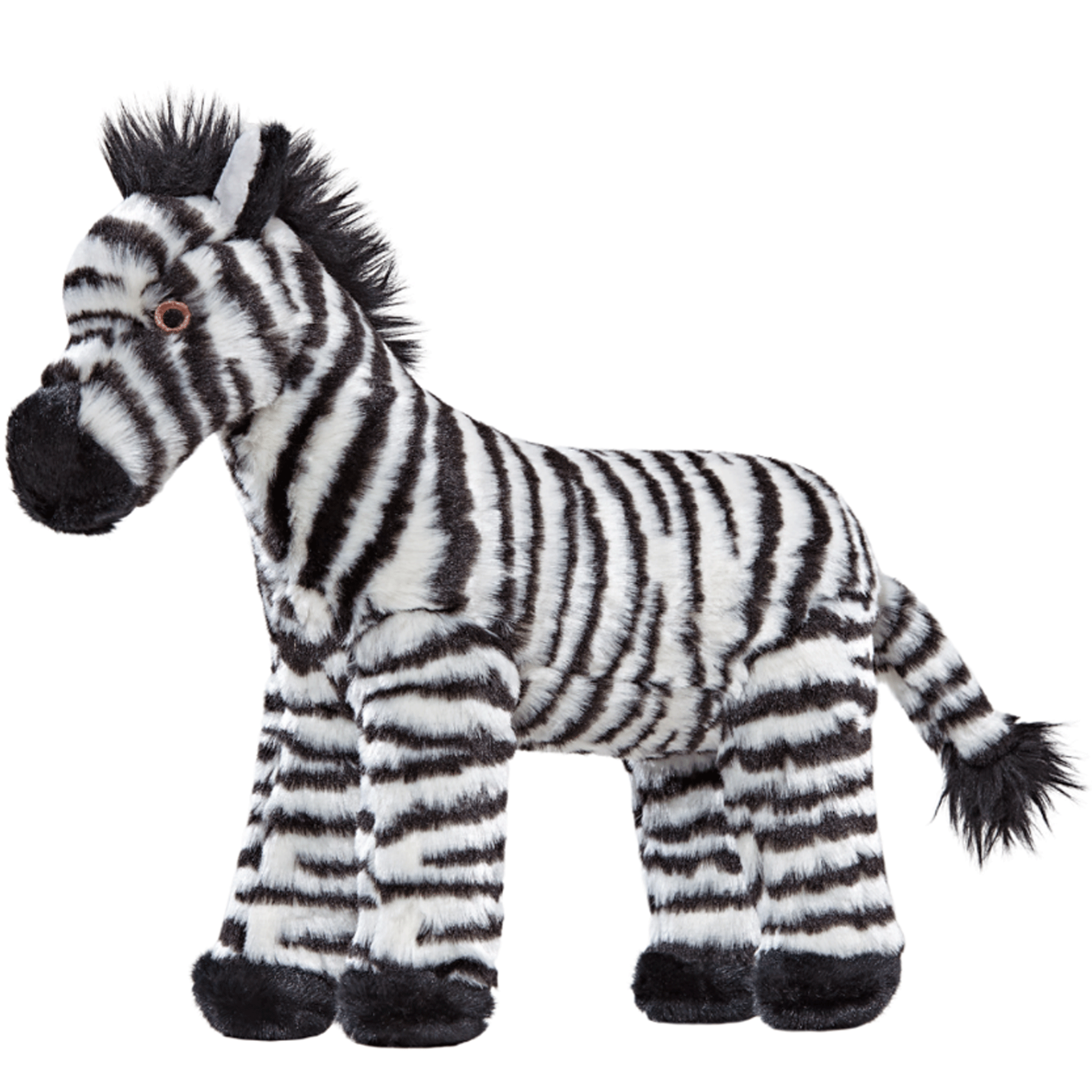 Fluff & Tuff Bob Zebra Dog Toy - Durable Plush Chew Toy for Small & Medium Dogs - Perfect for Indoor Play, Fetch & Cuddling