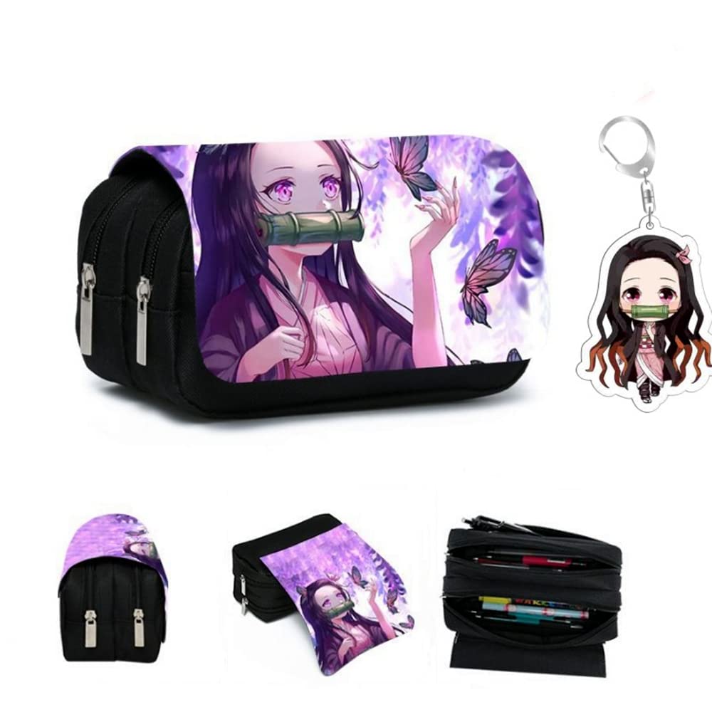 Anime Pencil Case for School - Large Capacity Manga Pencil Pouch Organizer, Cute Pen Holder Storage Bag for Students, Teens & Artists | Perfect for School Supplies, College, Office & Travel