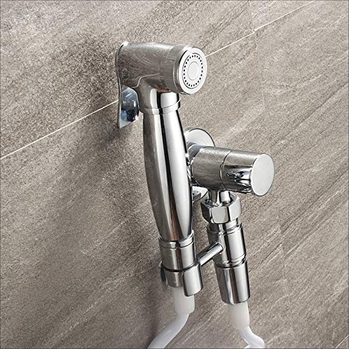 Premium Brass Handheld Shower Sprayer - Adjustable Toilet & Bathroom Cleaner for Pets, Squat Pans & Floors | Ideal for Bathing Pets, Cleaning Tiles & Sanitizing Bathrooms (Color: C)