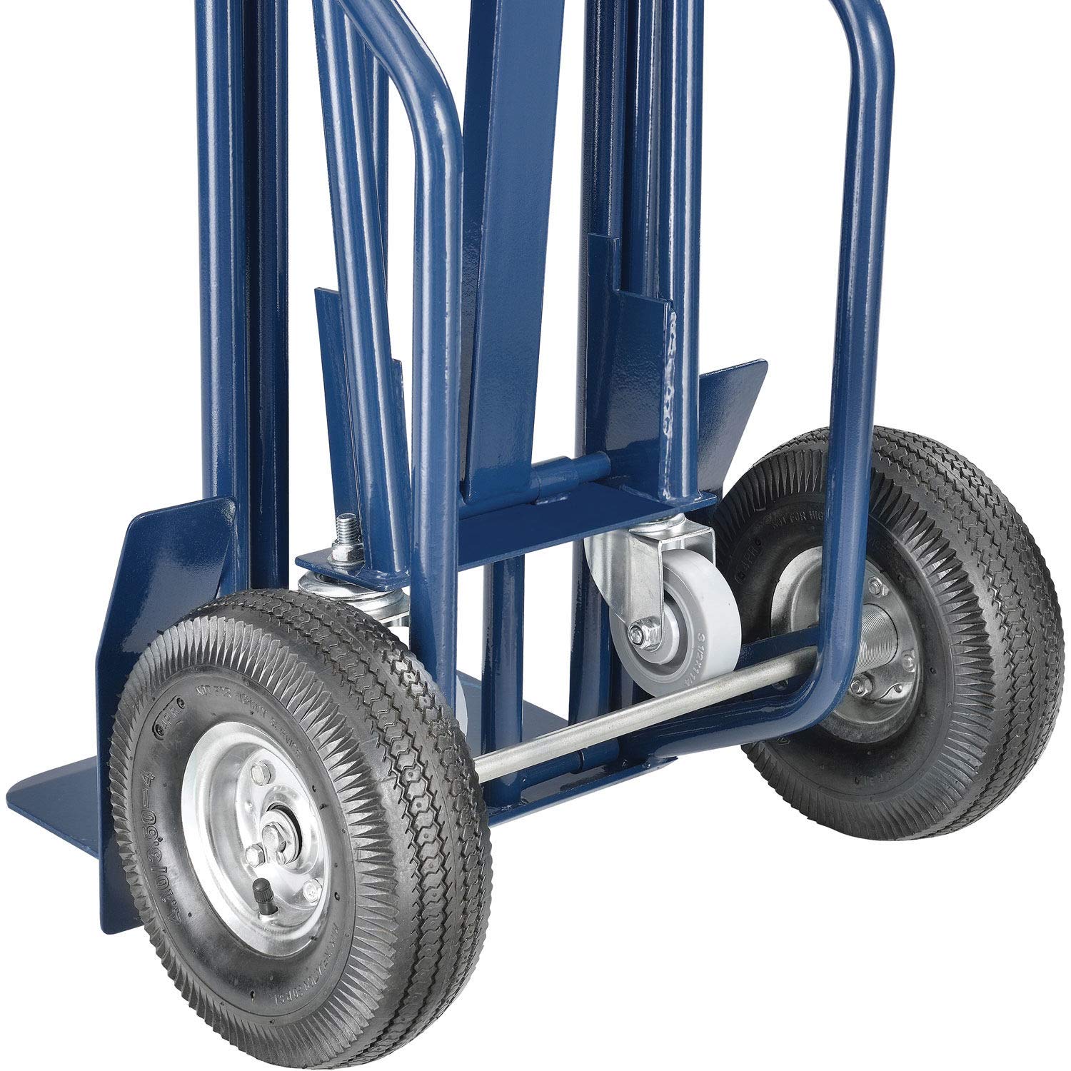 Global Industrial Heavy-Duty 3-in-1 Convertible Hand Truck with Pneumatic Wheels - Dolly, Cart & Platform Truck for Warehouse, Moving & Home Use