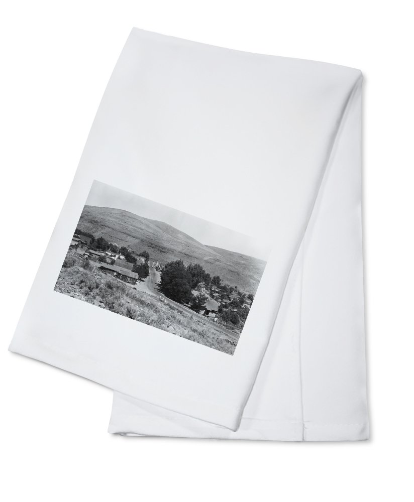 Maupin Oregon Town View Business Section Printed Tea Towel - 100% Cotton Decorative Hand Towel for Kitchen & Home Decor - Perfect for Dish Drying, Gift Giving and Farmhouse Style Decor