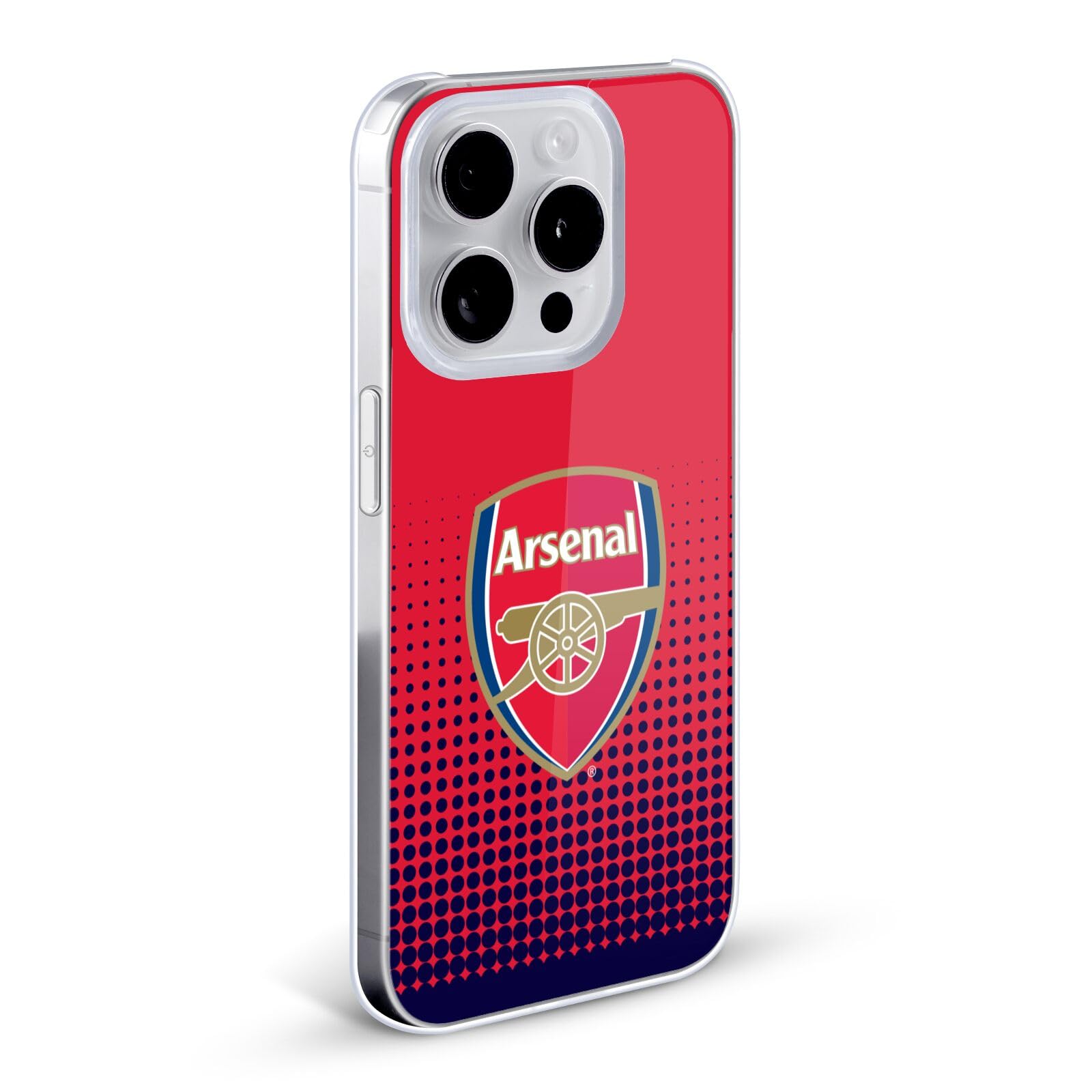 Officially Licensed Arsenal FC Fade Crest Hard Back Case for Apple iPhone 12 Pro Max - Durable Protection with Team Pride - Perfect for Soccer Fans, Match Days & Everyday Use