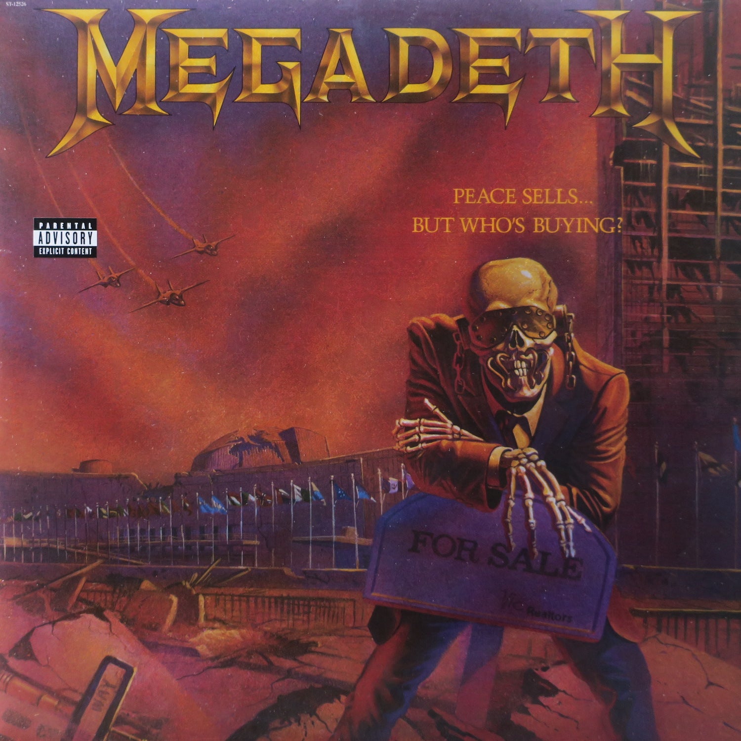 MEGADETH 'Peace Sells...But Who's Buying?' 180 Gram Vinyl Record LP - Heavy Metal Music Album for Collectors & Audiophiles, Perfect for Home Listening & Music Enthusiasts