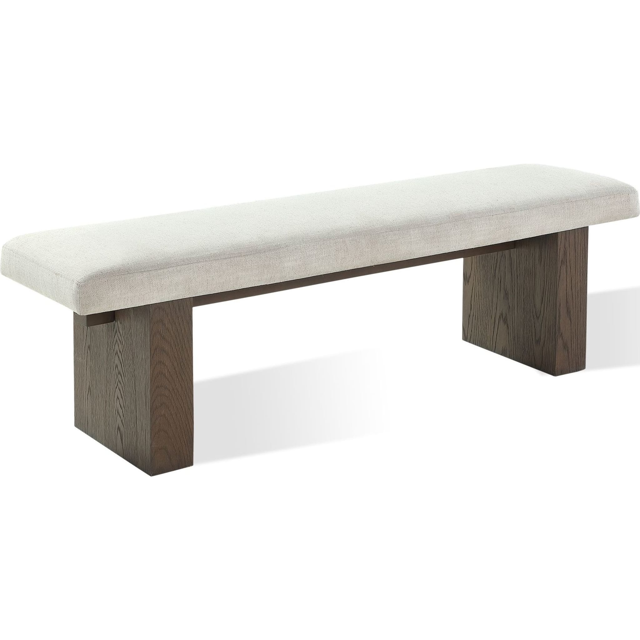 Brunette Oakland Wooden Bench - Solid Hardwood Entryway Seating for Home & Office - Perfect for Hallway, Living Room, or Outdoor Patio