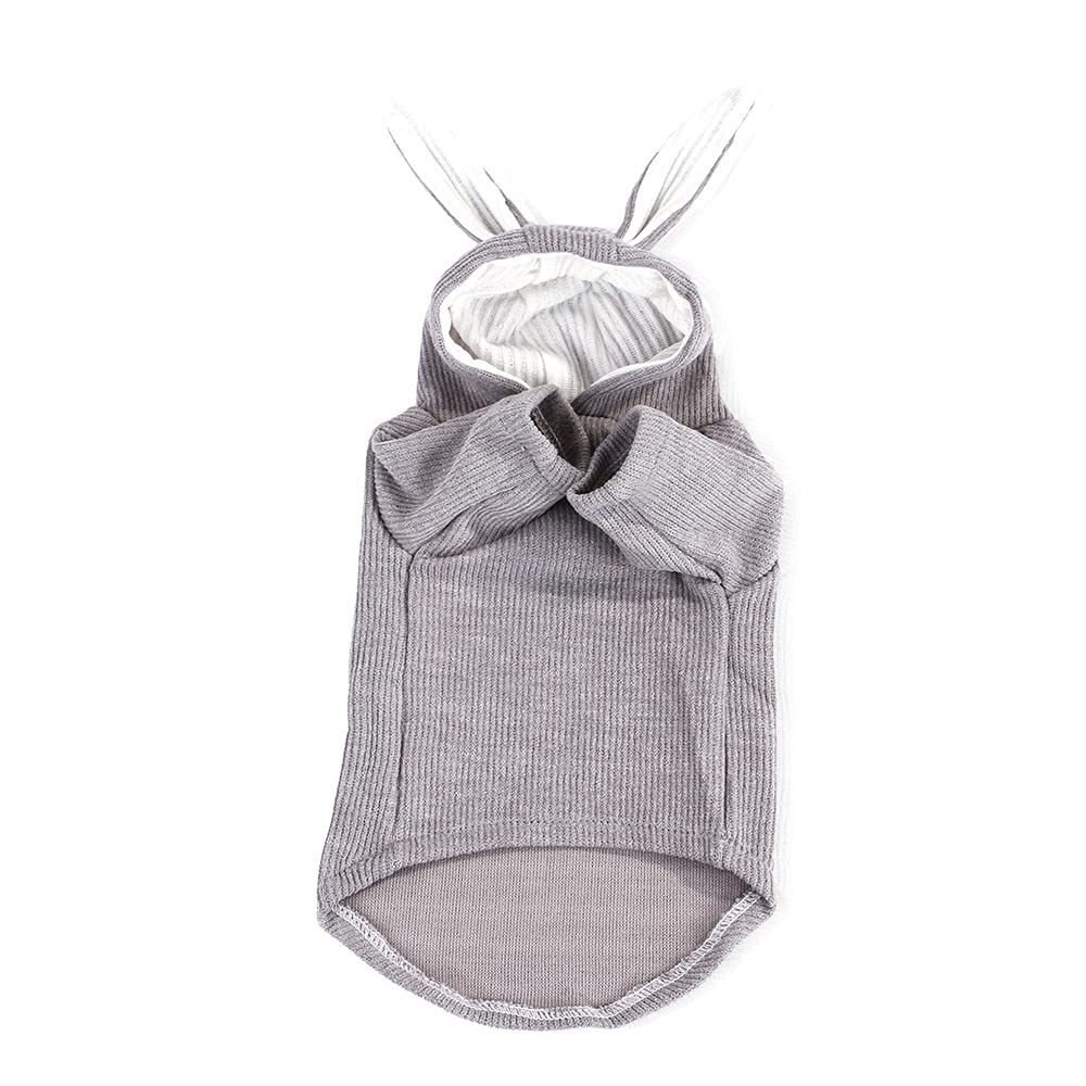 Adorable Rabbit Ear Sweater for Dogs and Cats - Cozy Winter, Autumn & Spring Pet Clothing for Small to Medium Breeds | Perfect for Indoor Play, Outdoor Walks & Photo Shoots