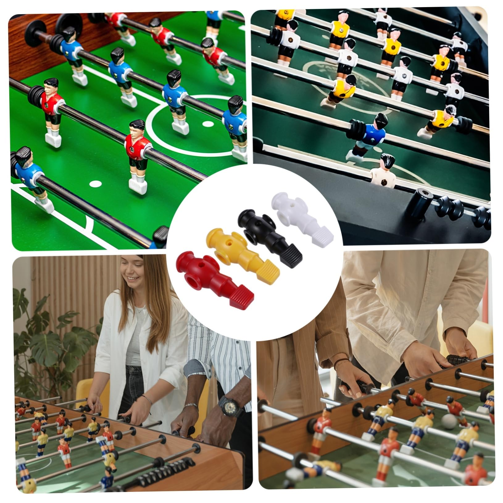 BESPORTBLE 12-Piece Foosball Table Accessories Set - Replacement Parts for Table Football Game - Perfect for Home, Bar, Game Room & Arcade Entertainment