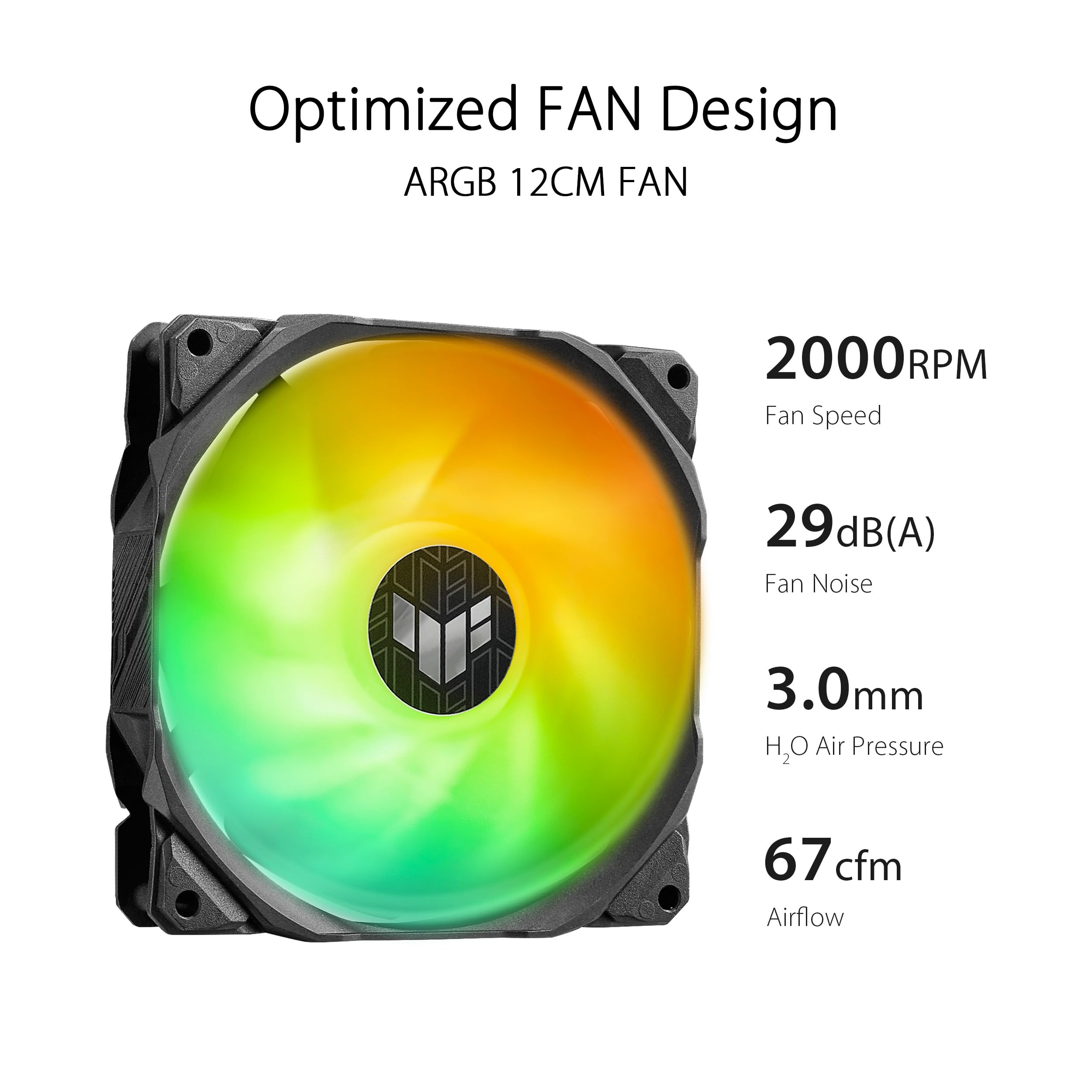 ASUS TUF Gaming LC II 360 ARGB AIO Liquid CPU Cooler - 3X 120mm ARGB Radiator Fans, Aura Sync RGB Lighting, Reinforced Tubing, 6-Year Warranty | Compatible with Intel & AMD CPUs | Perfect for Gaming PC Builds & High-Performance Workstations