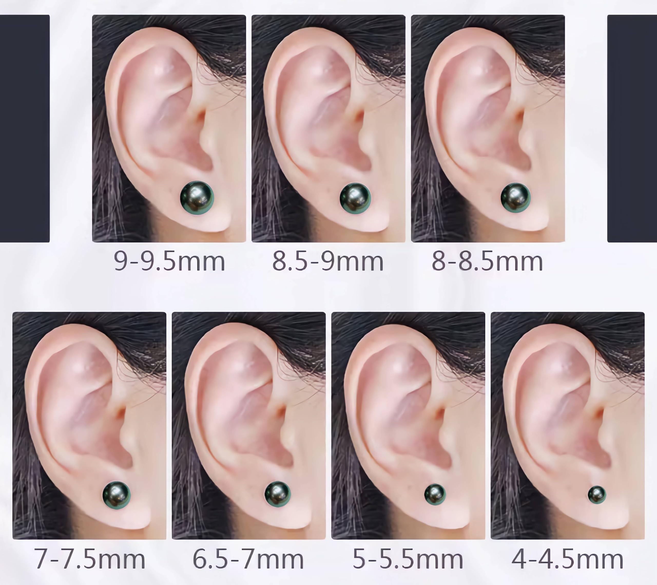 AAAA+ Grade Tahitian Black Pearl Earrings - 925 Silver & 18K Gold Plated Hypoallergenic Cultured Pearl Jewelry for Women | Perfect for Weddings, Parties & Special Occasions
