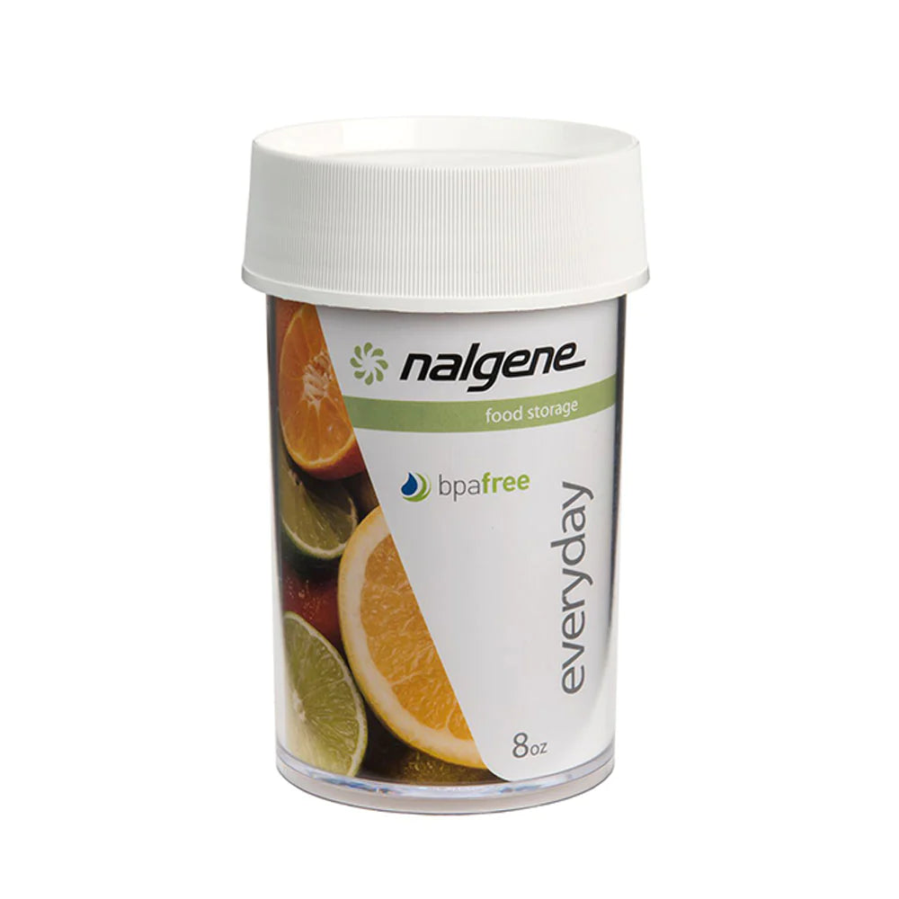 Nalgene Straight Sided Jar 8oz - BPA-Free Plastic Container for Food Storage, Lab Samples & Travel Essentials | Durable & Leak-Proof for Camping, Hiking & Everyday Use