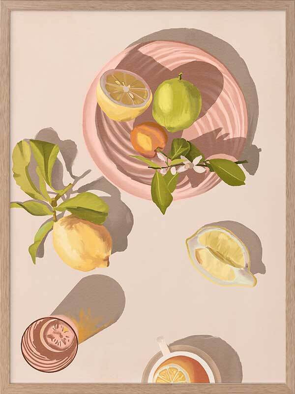 Citron Framed Art Print - Vibrant Yellow Wall Decor for Living Room, Bedroom & Office - Modern Home & Office Decoration