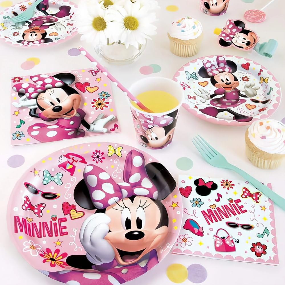 Disney Minnie Mouse Party Blowouts (8-Pack) - Colorful Hair Accessories for Birthdays, Kids' Parties & Themed Events - Perfect for Disney Fans & Costume Parties